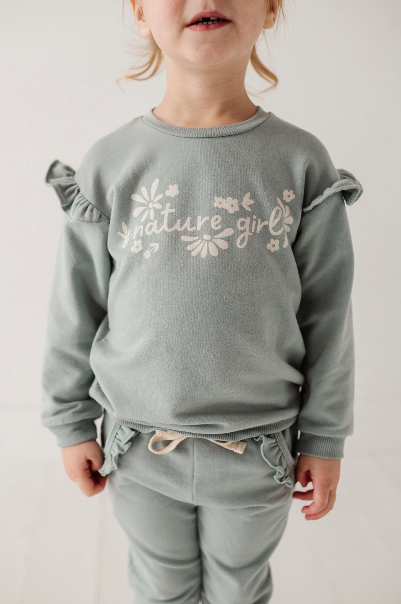 Girl's Ruffle Sweatshirt