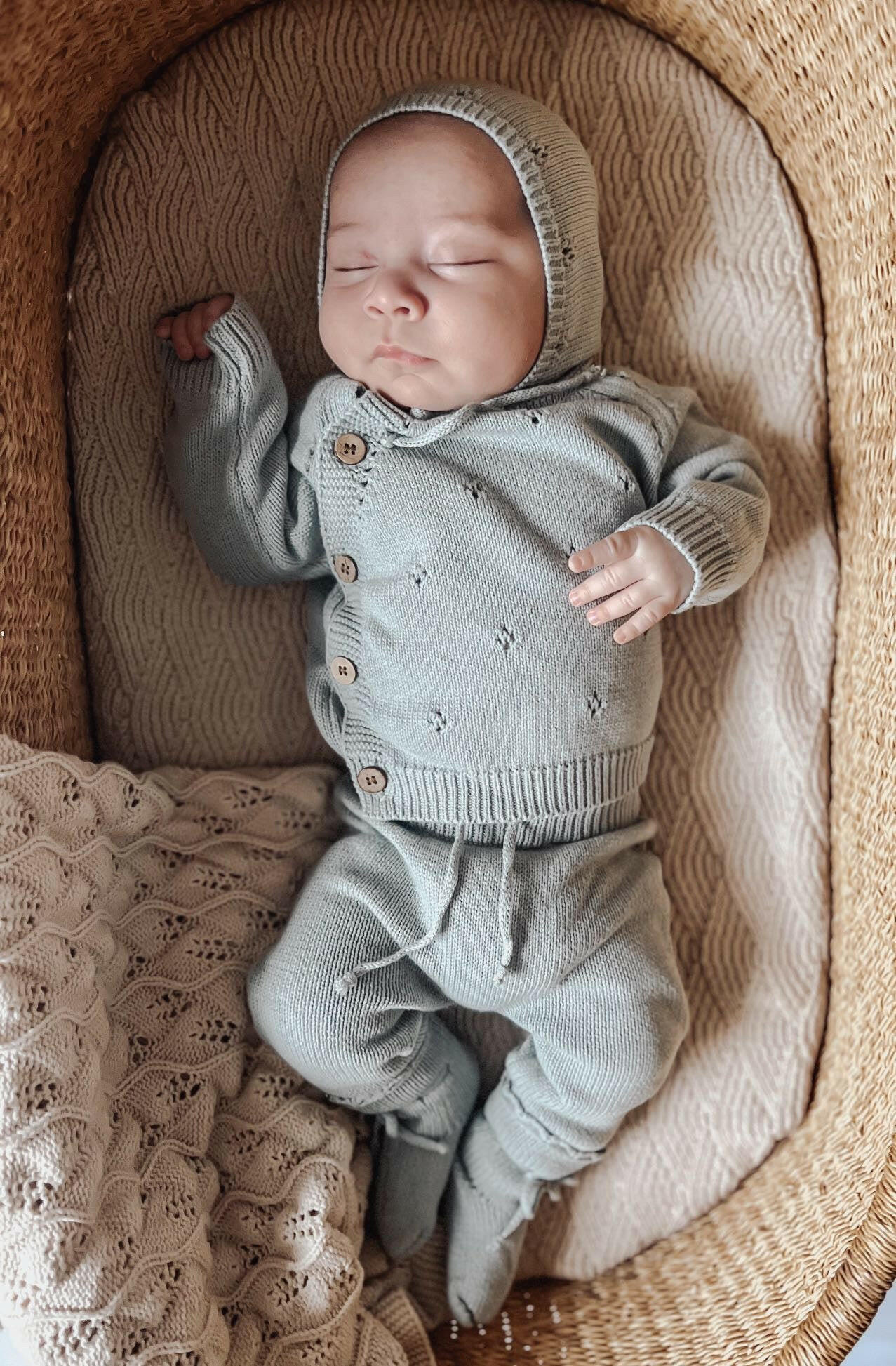 Bring Me Home Knit Bundle - Frosty Blue Luna + Luca