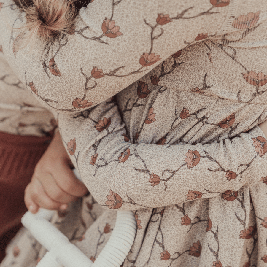 The Printed Long Sleeve Dress - Iris