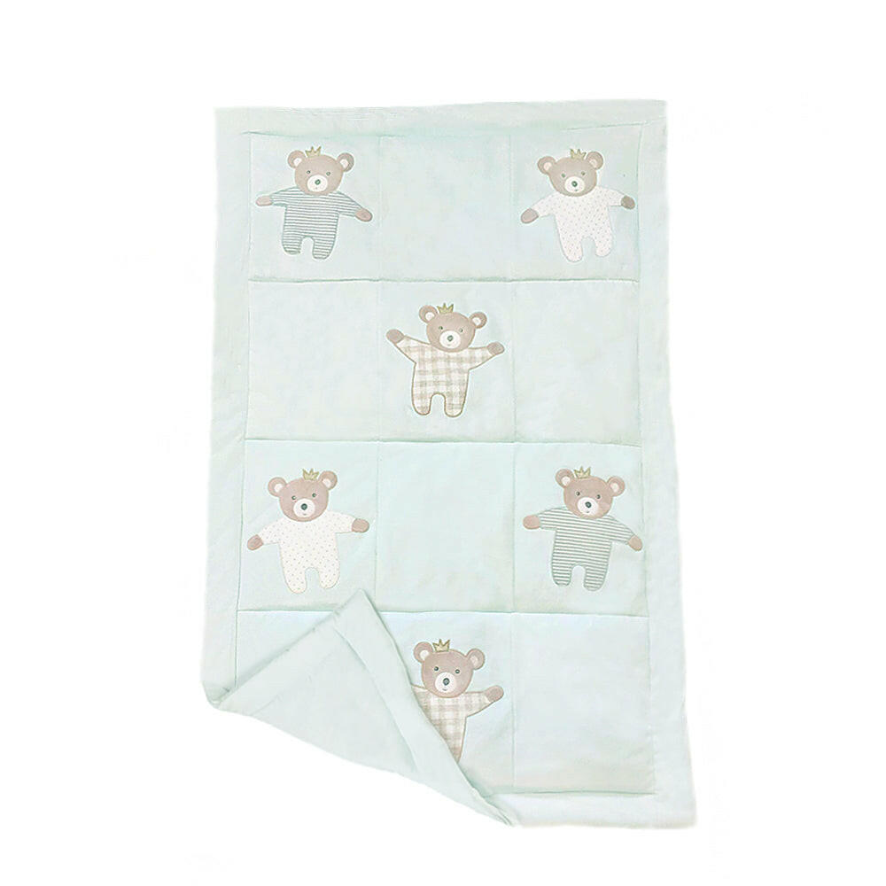 Bedtime Prince Bear Cotton Quilt Quilt MON AMI