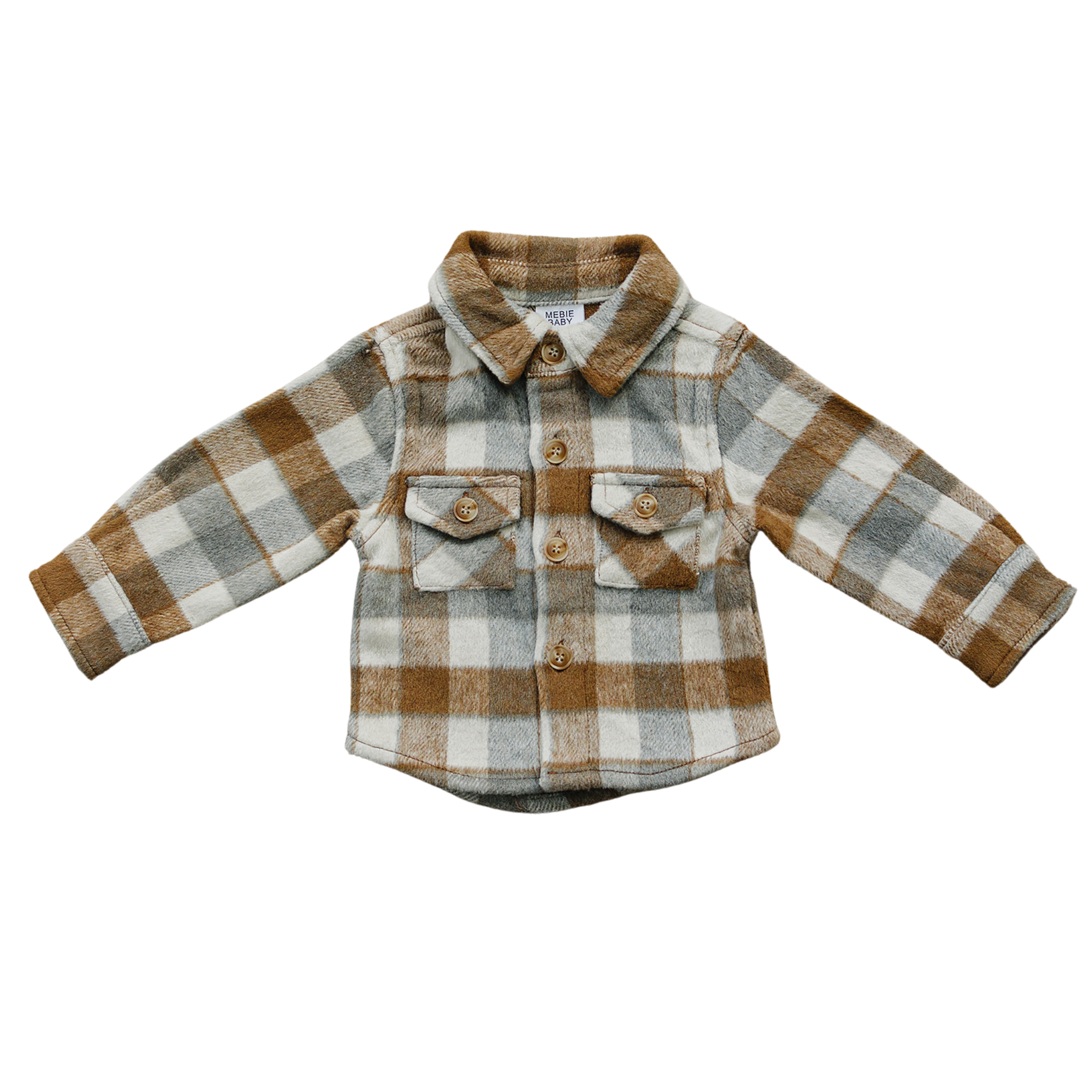 Fall Flannel Shacket Mebie Baby
