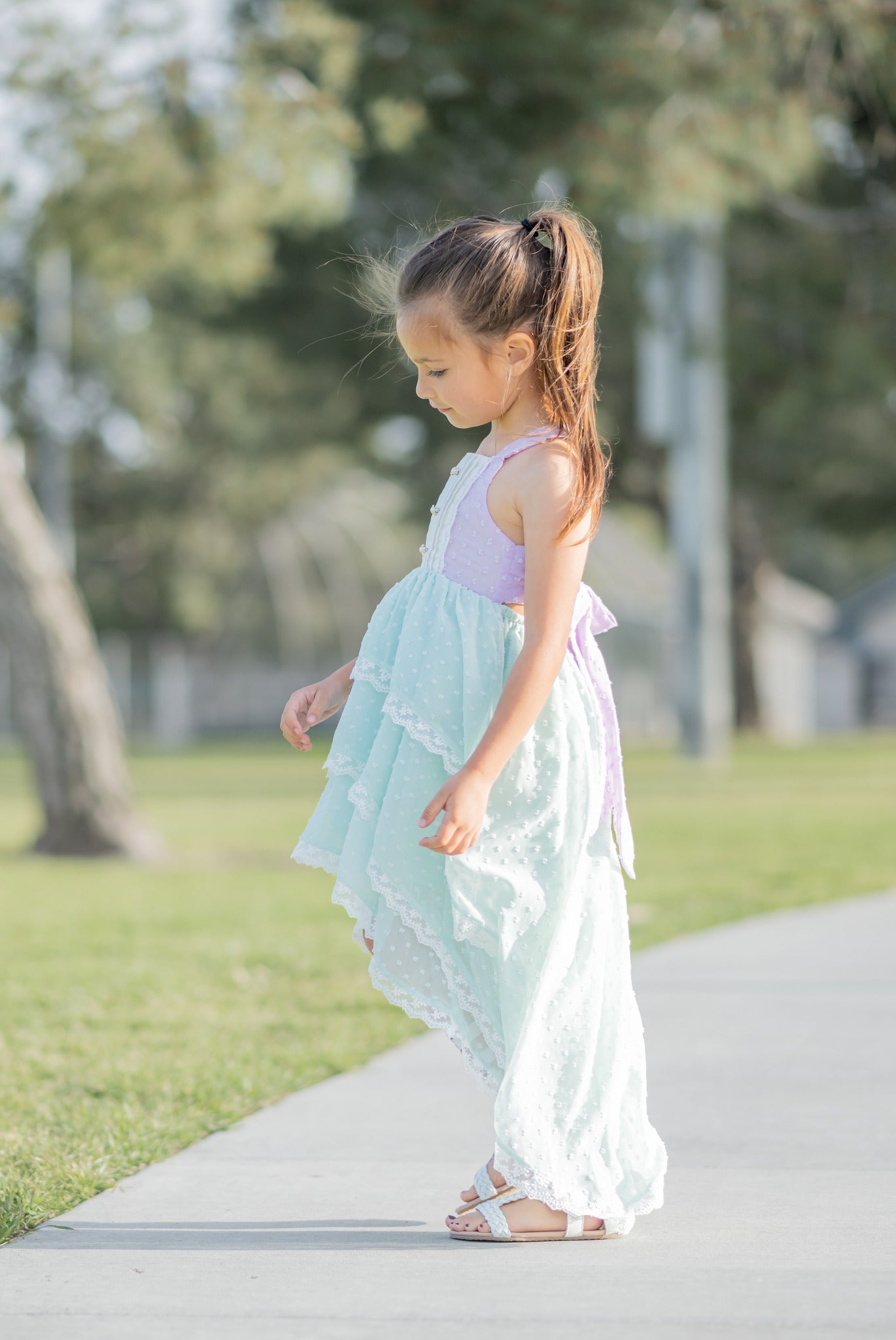 Serenity Seas Hi-Lo Dress