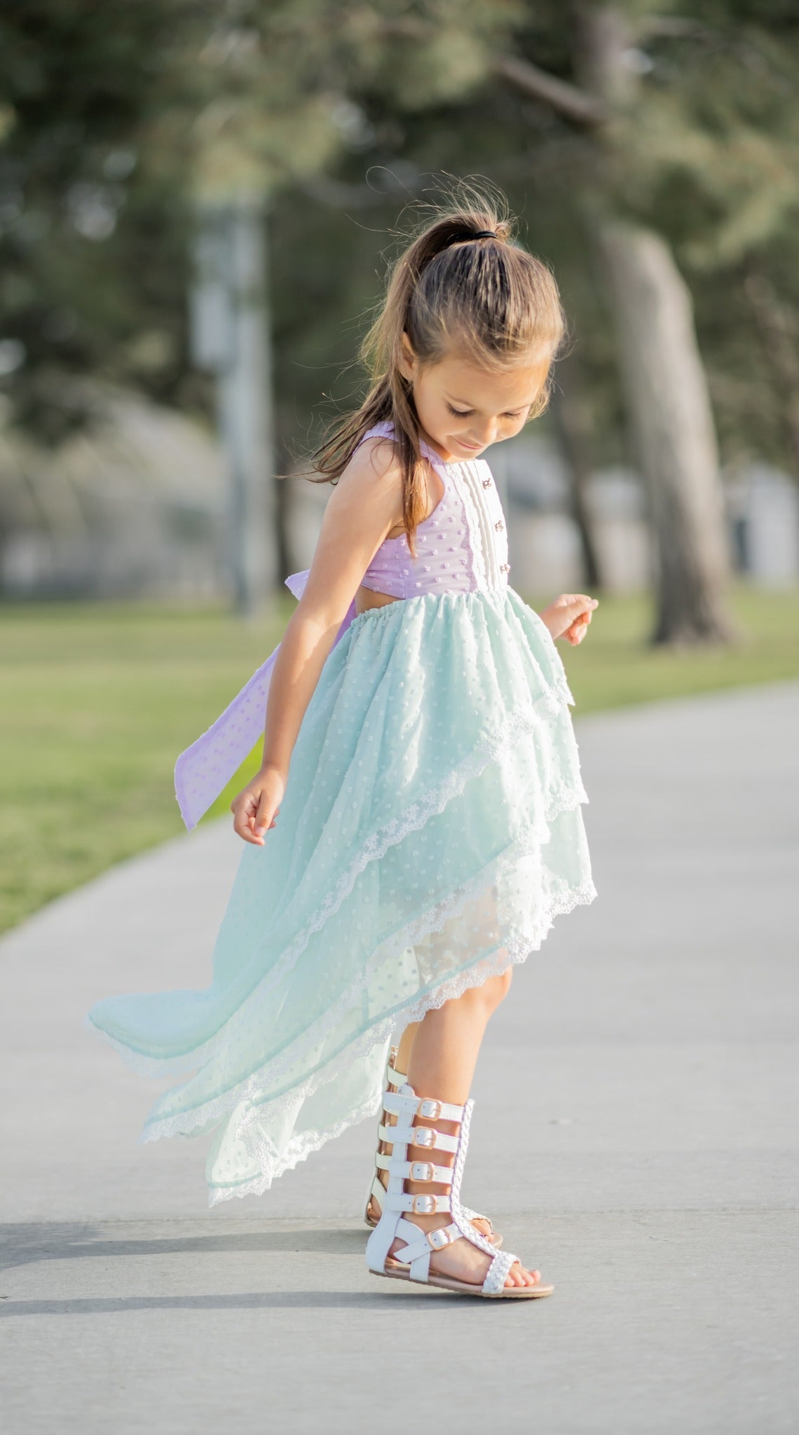 Serenity Seas Hi-Lo Dress