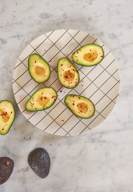 Bamboo Grid Tray - Large - Offwhite / Anthracite