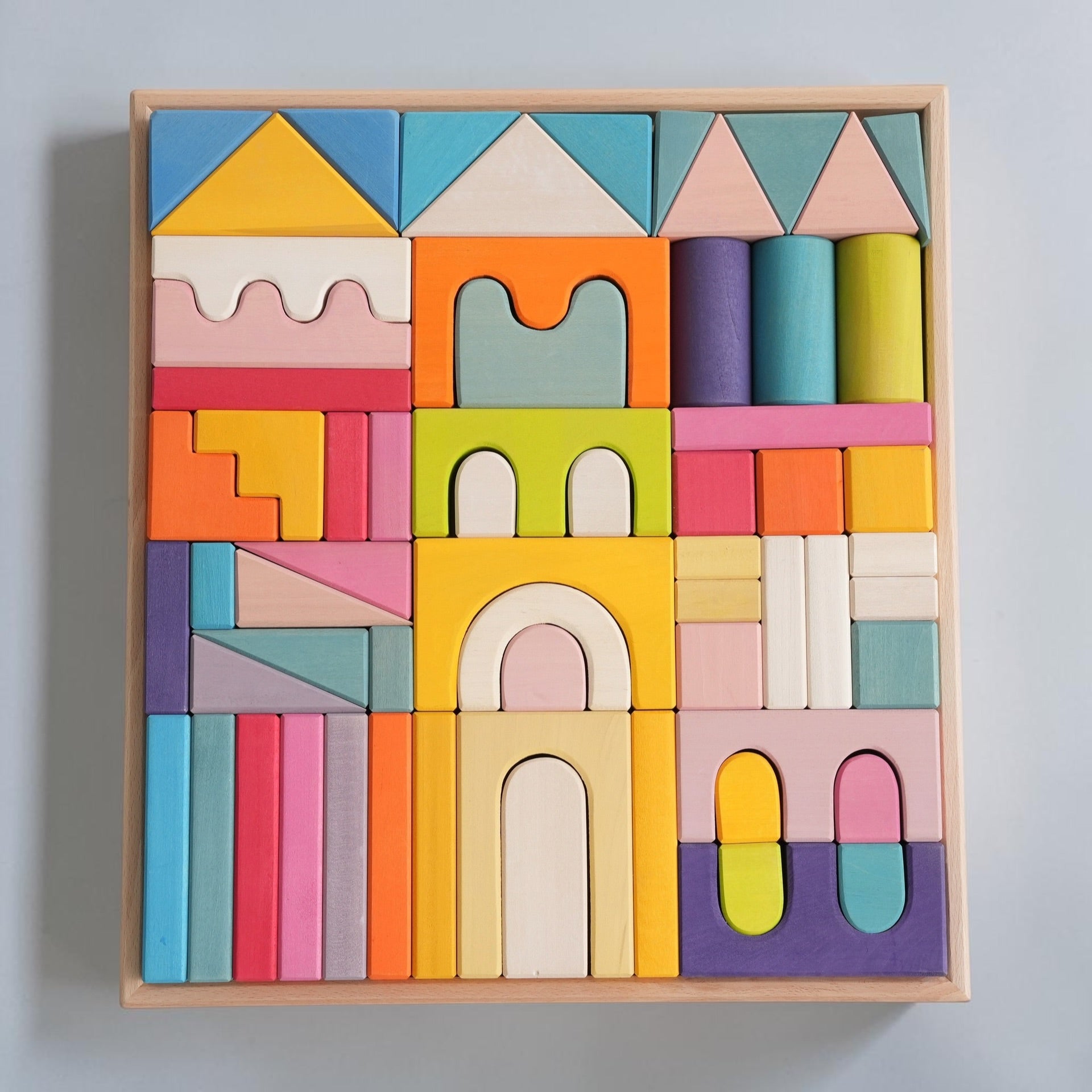 **Pre-order (Ships in 2-3 Weeks)**62 Pcs STAINED Large Castle Building Blocks Set