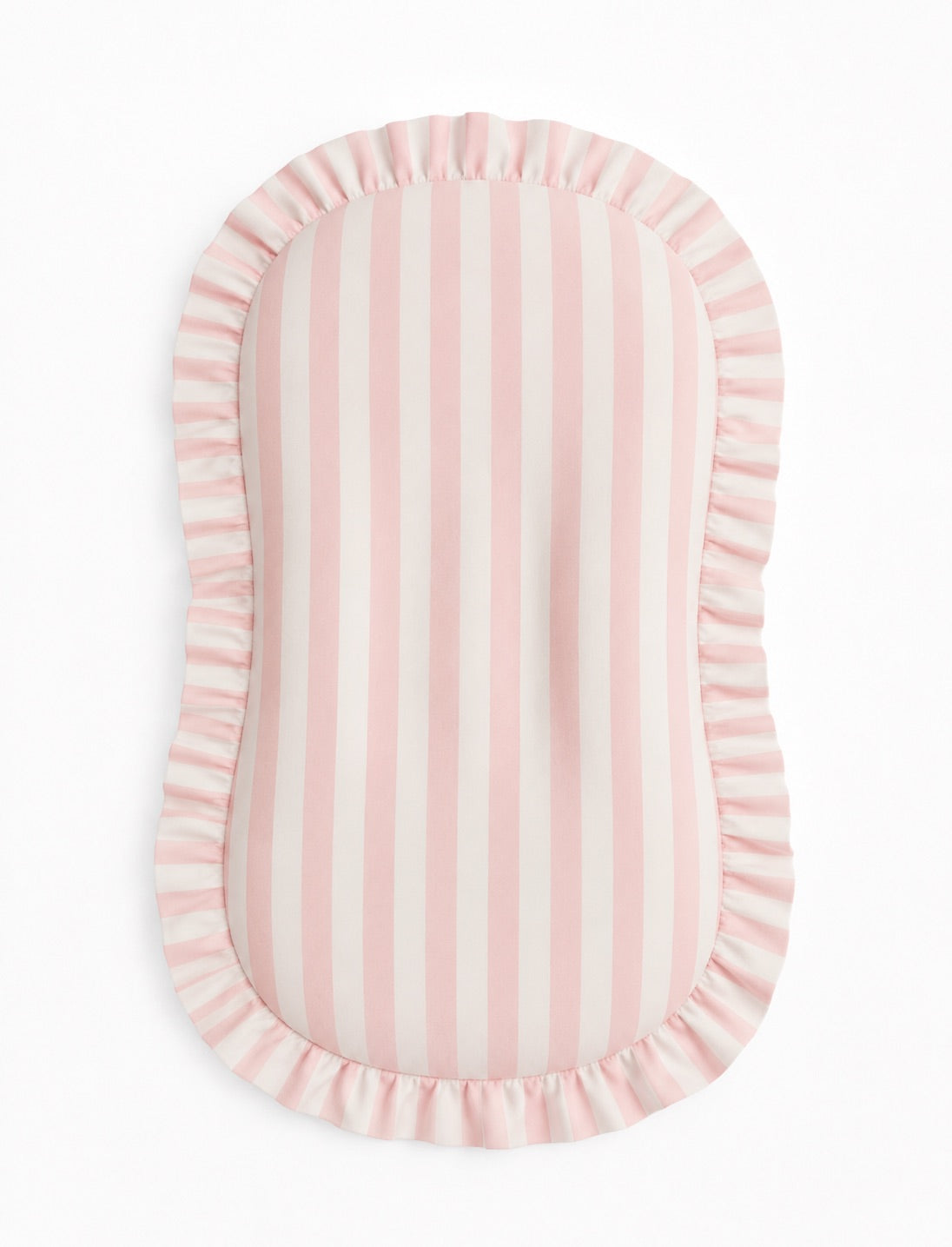Pink White Stripe Baby Lounger Cover