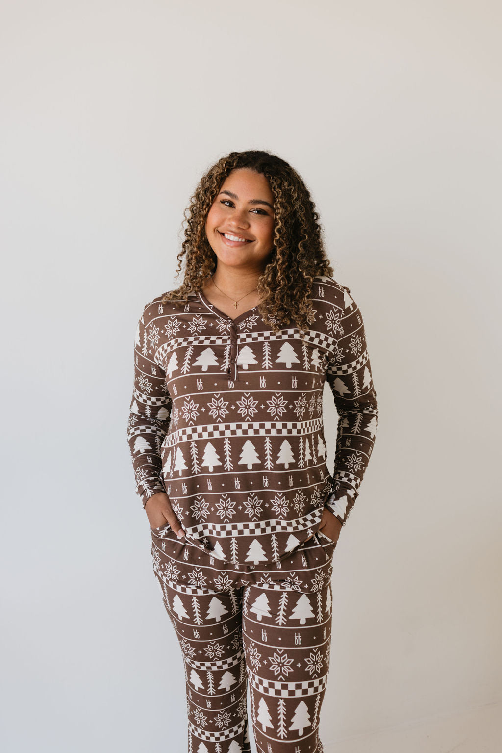 Women's Long Sleeve Bamboo Pajama | Forever Fair Isle