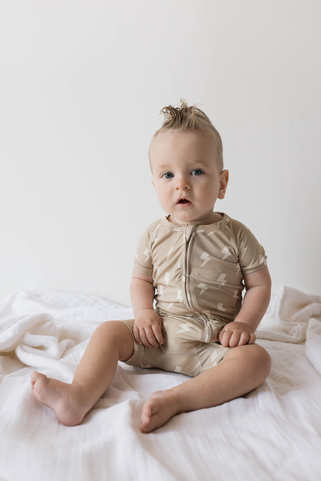 MERAKI HOLLOW Bamboo Watermelon Sugar - Tank Shortie Zip - *WT* - 3mo main image 1