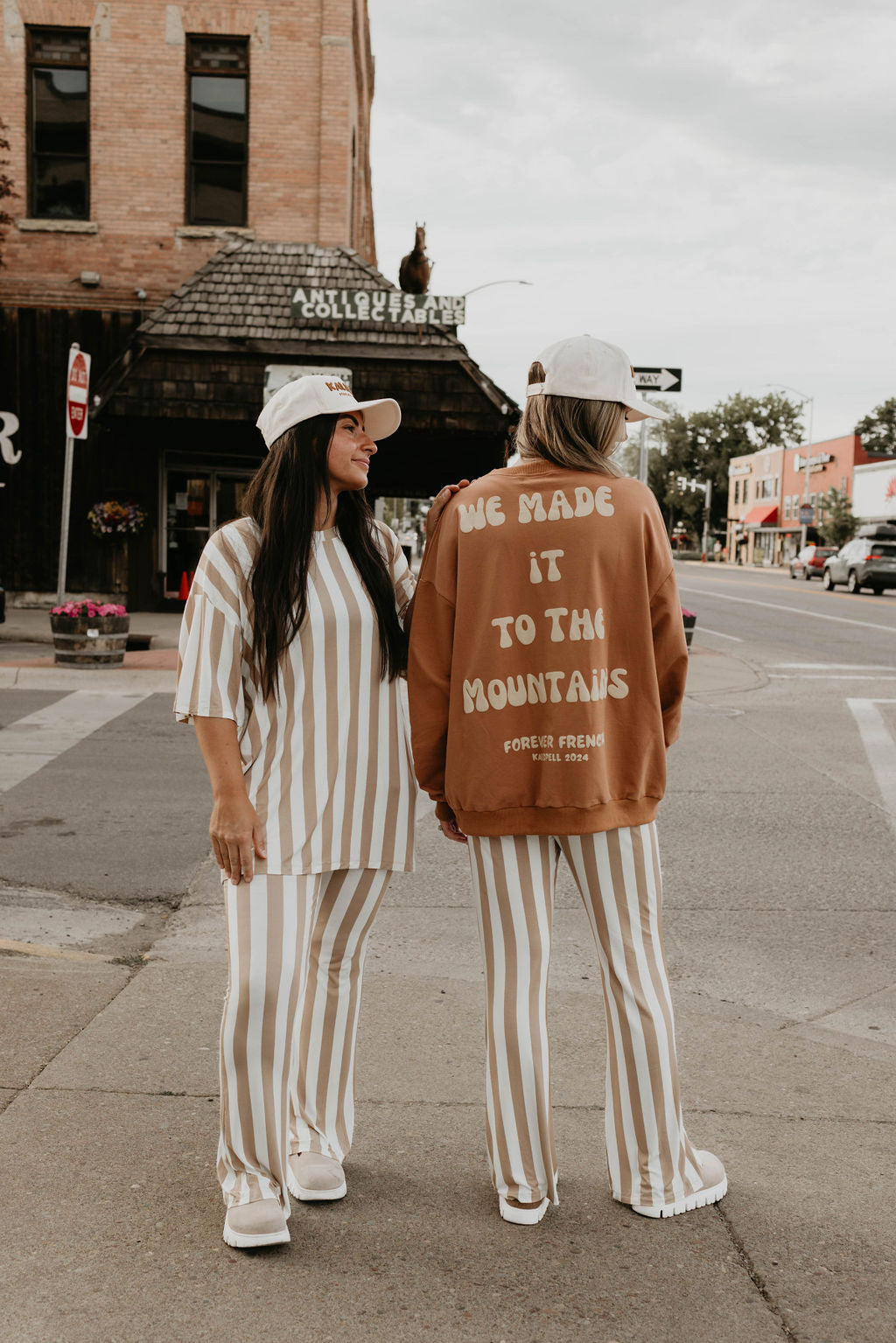 Adult Sweatshirt | Made It to The Mountains forever french baby