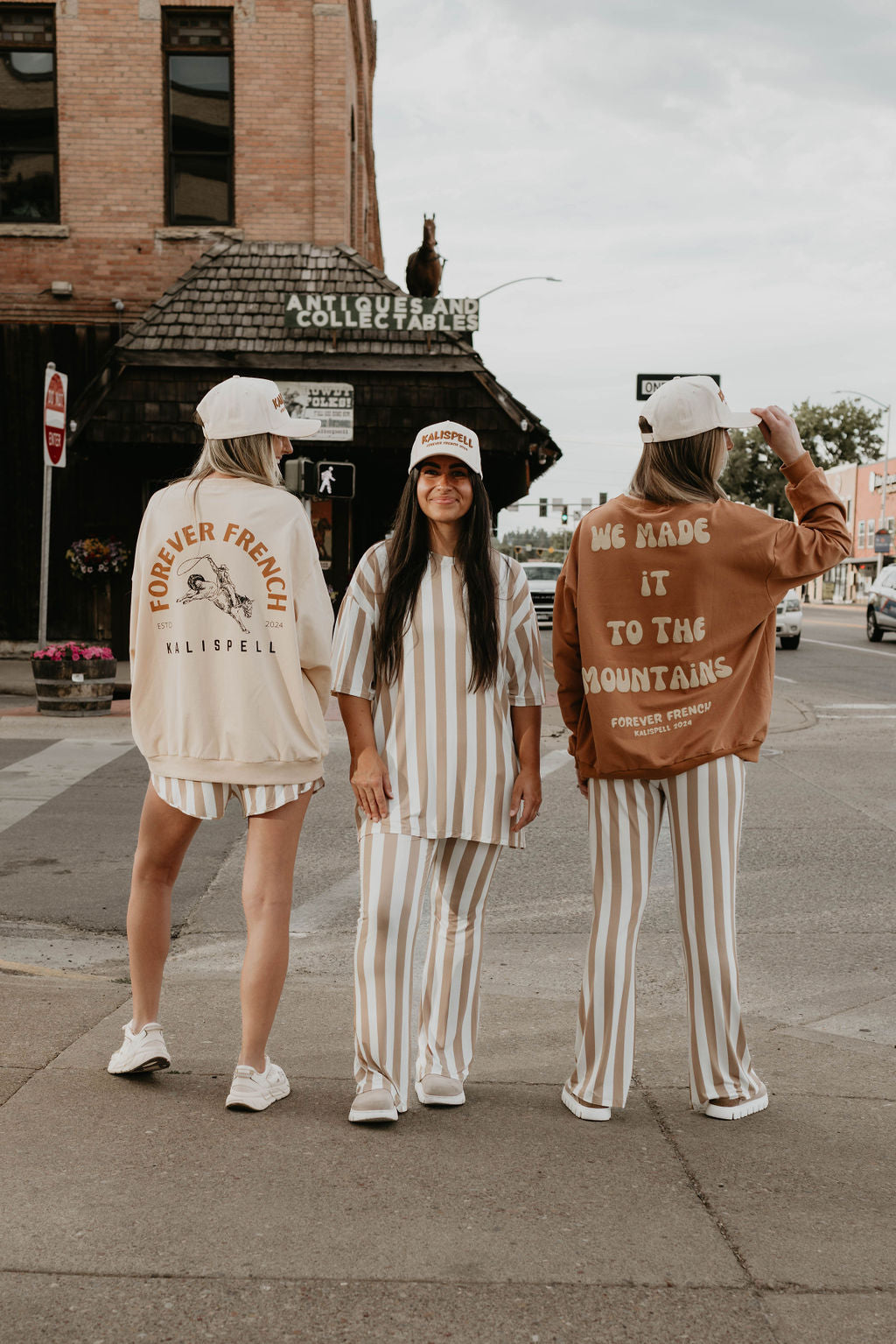 Adult Sweatshirt | Made It to The Mountains forever french baby