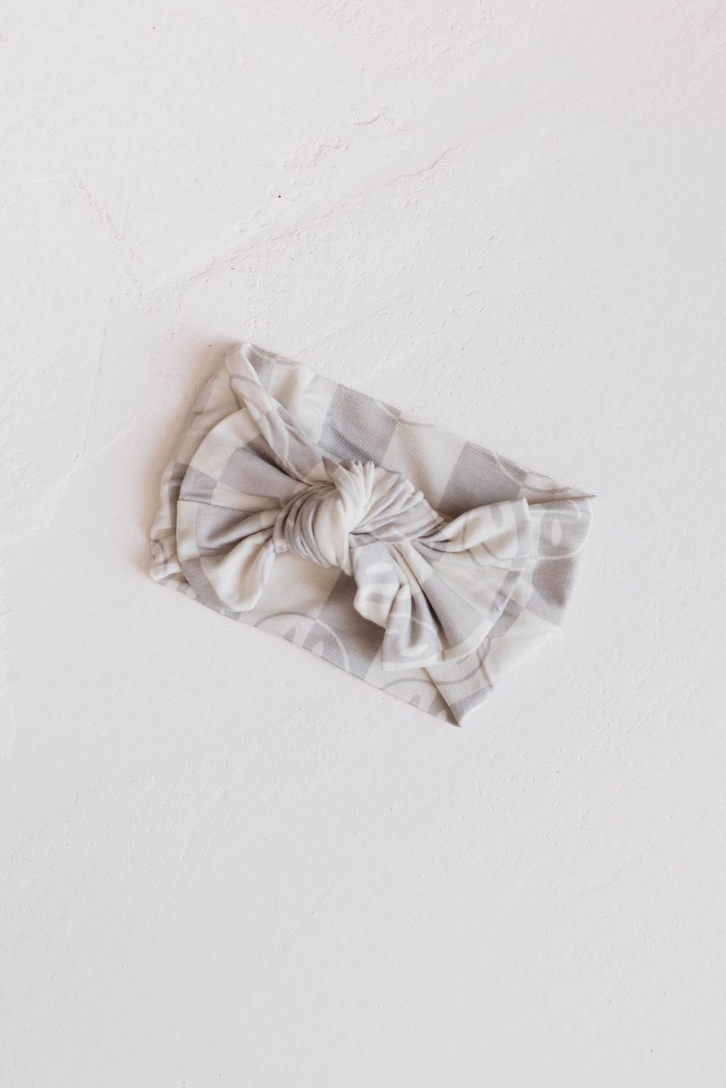Bamboo Head Wrap | Smile Checkerboard forever french baby