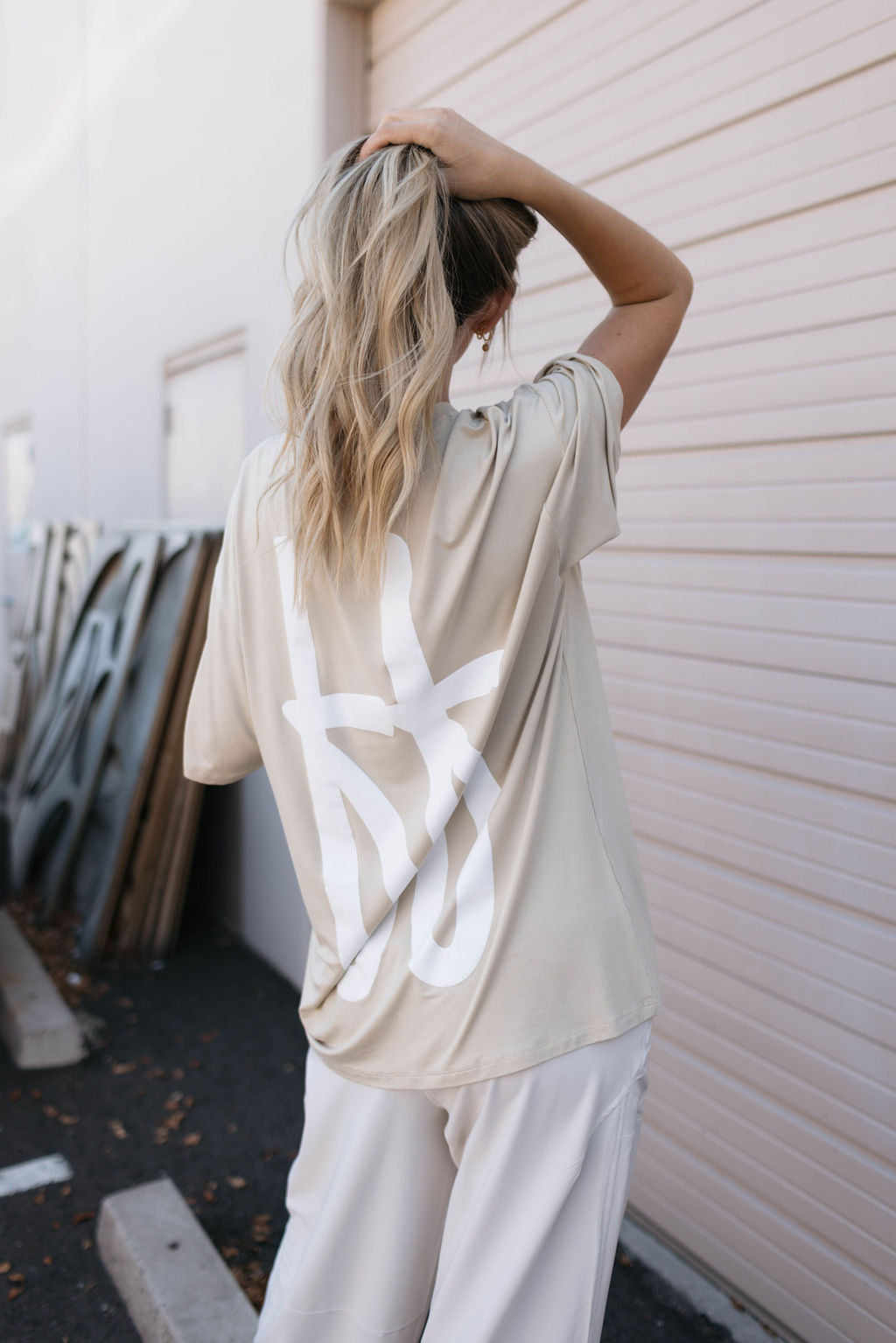 Adult Bamboo Tee | Tan ff T-Shirt forever french baby Small