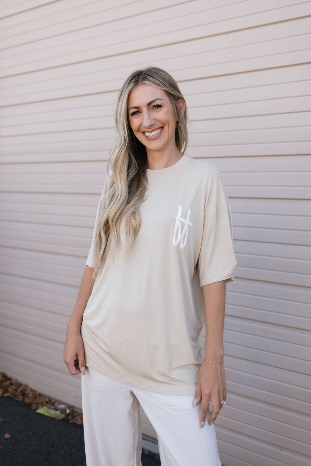 Adult Bamboo Tee | Tan ff T-Shirt forever french baby