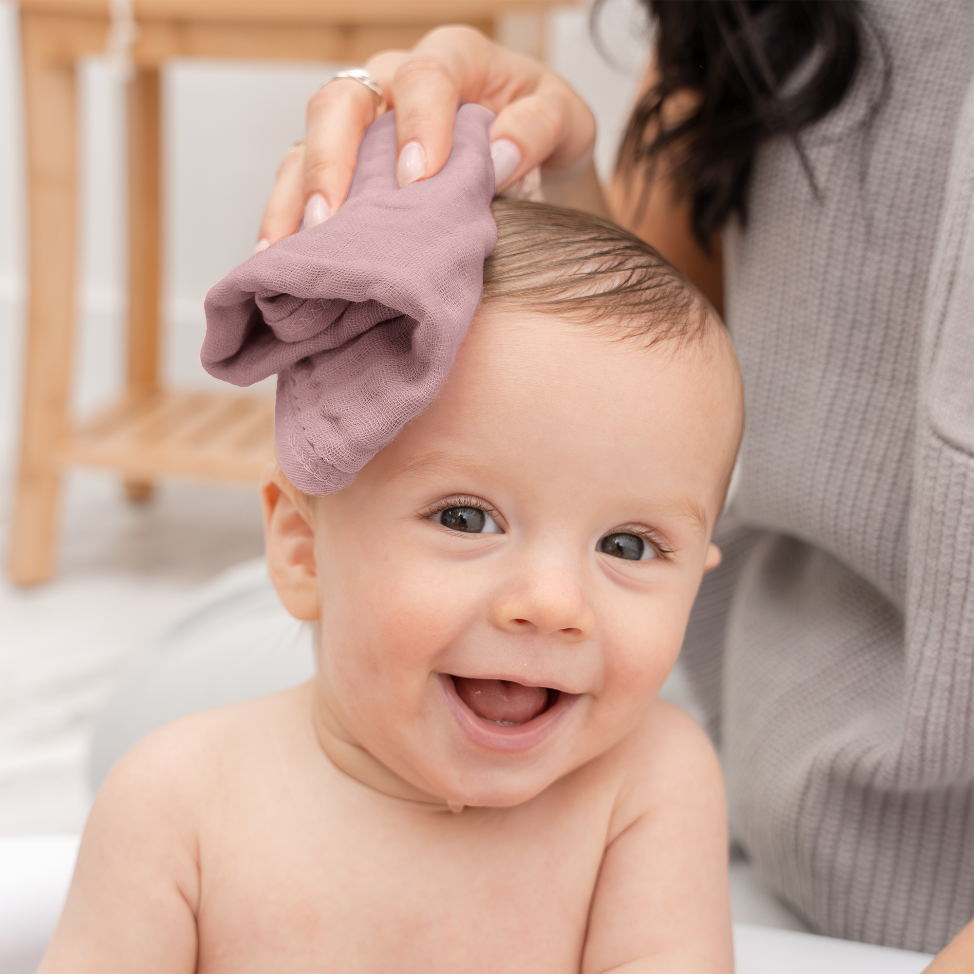 Muslin Washcloths in Multicolor