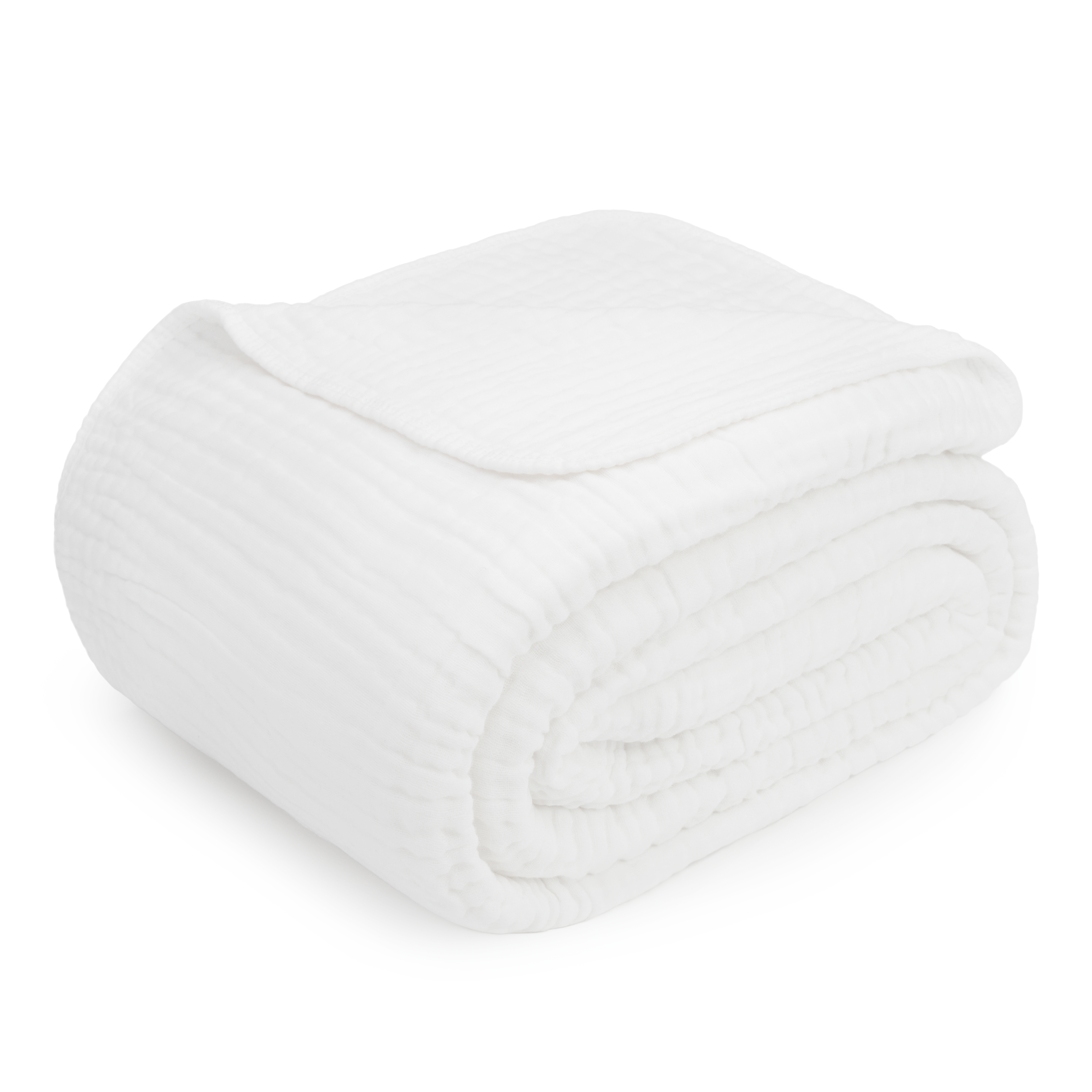 Adult Muslin Blanket in White