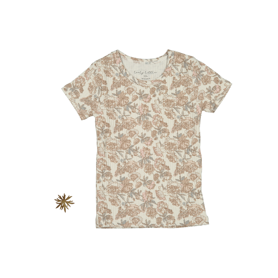 The Printed Short Sleeve Tee - Delilah Short Sleeve Tee Lovely Littles