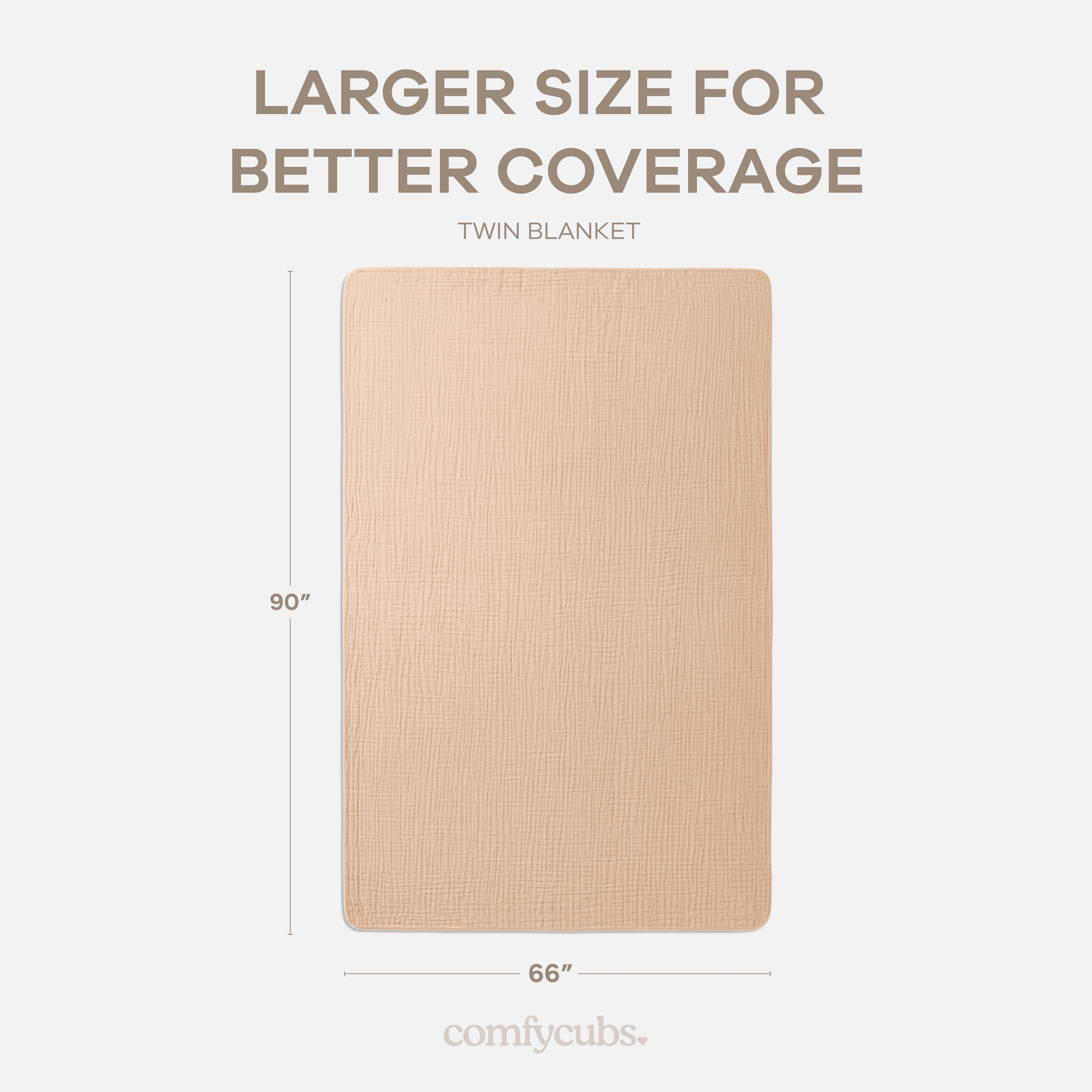 Adult Muslin Blanket in Cream