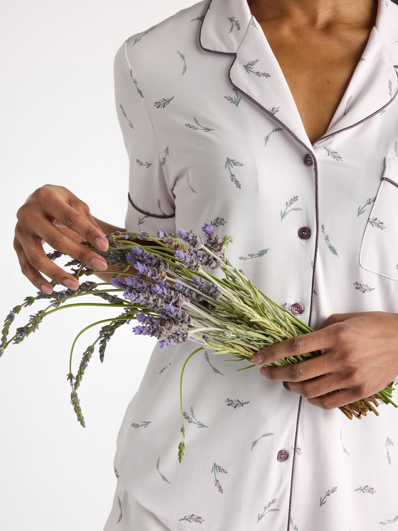 Women's Bamboo Stretch-Knit Short Sleeve Pajama Set