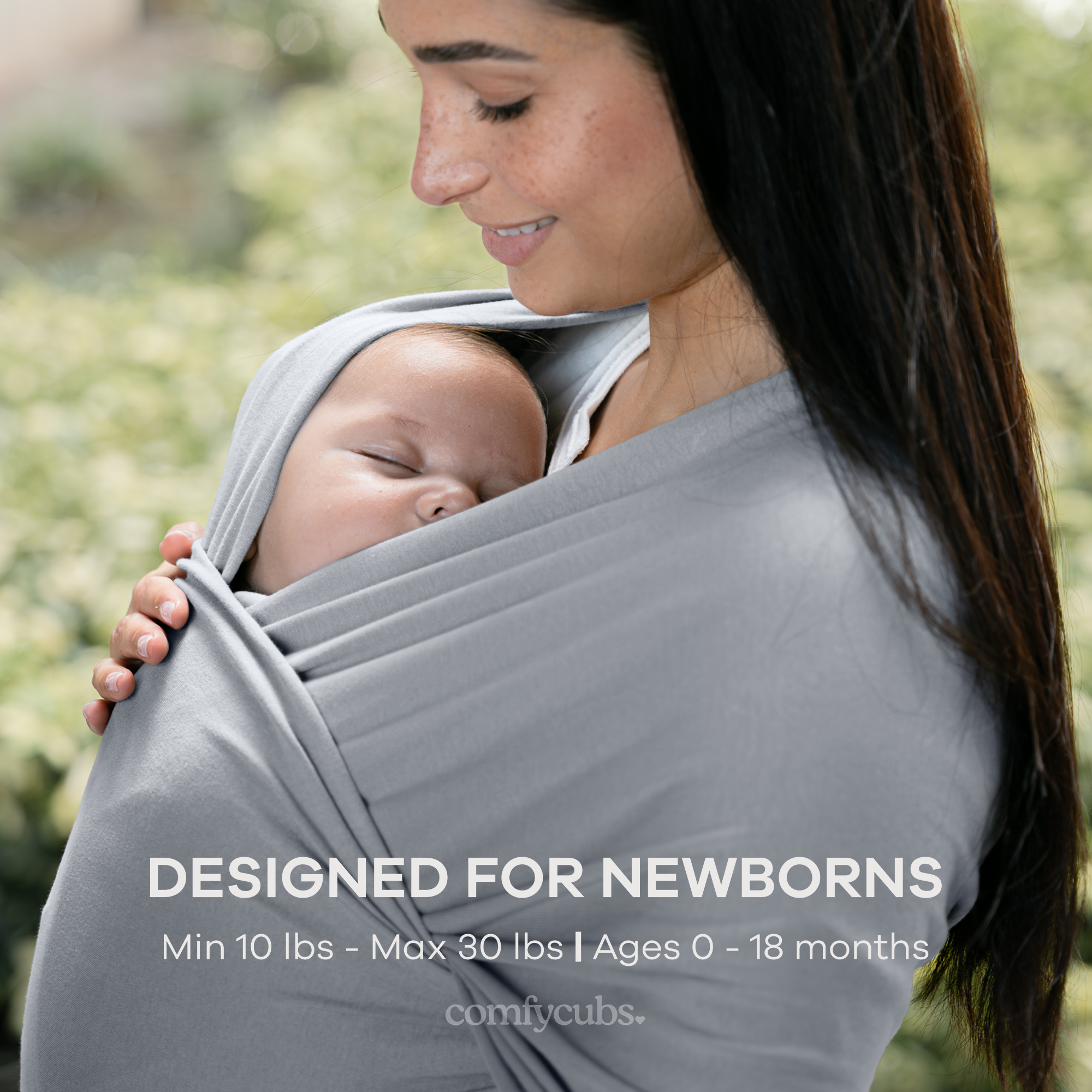 Baby Wrap Carrier in Slate Grey