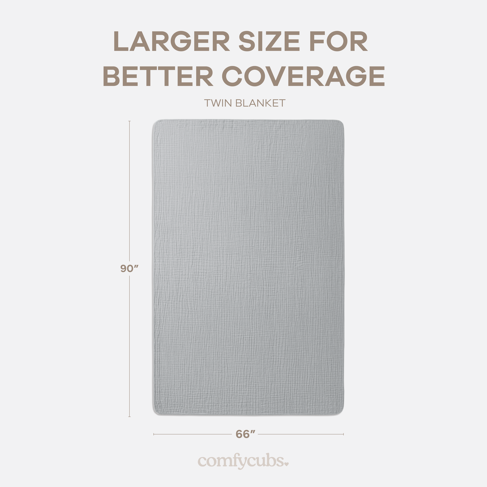 Adult Muslin Blanket in Heather Blue