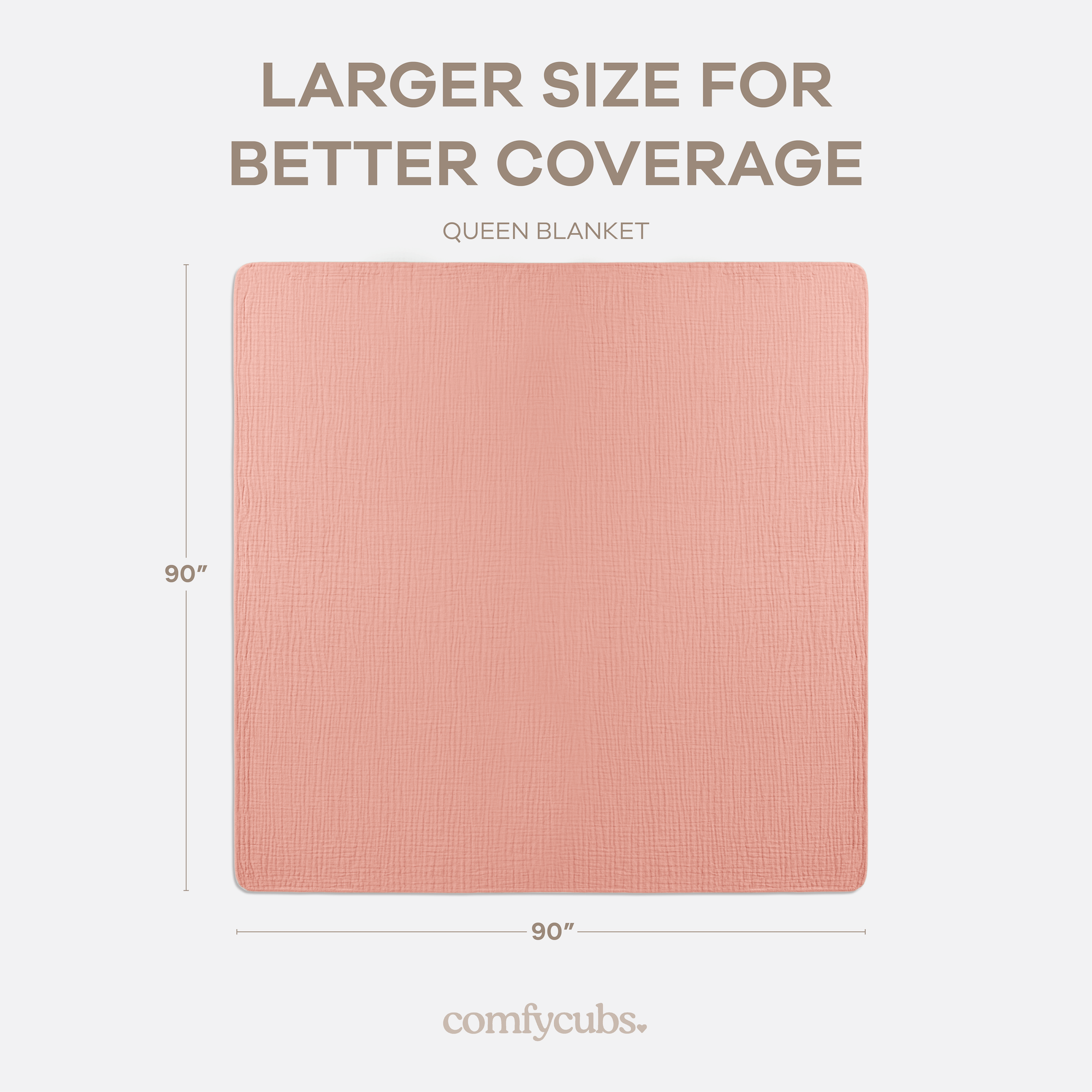 Adult Muslin Blanket in Bold Blush