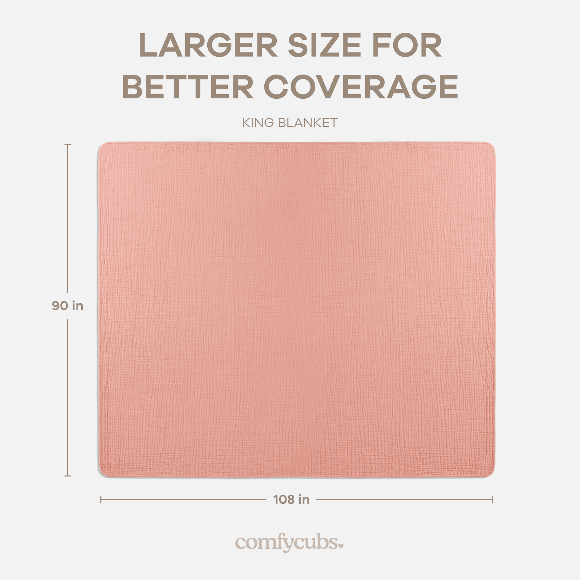 Adult Muslin Blanket in Bold Blush