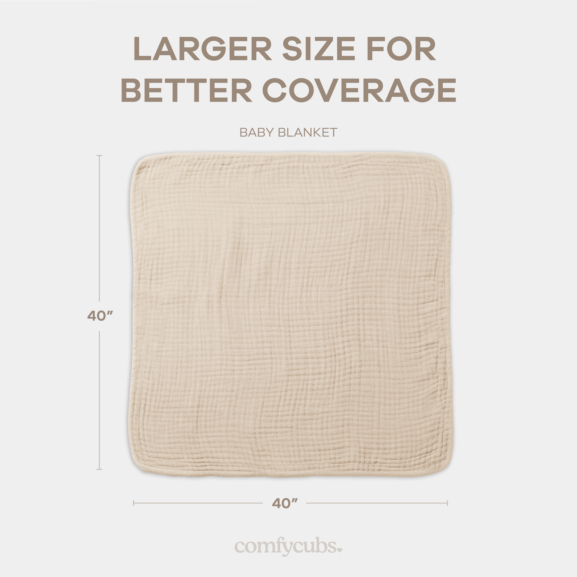 Baby Muslin Blanket in Sand