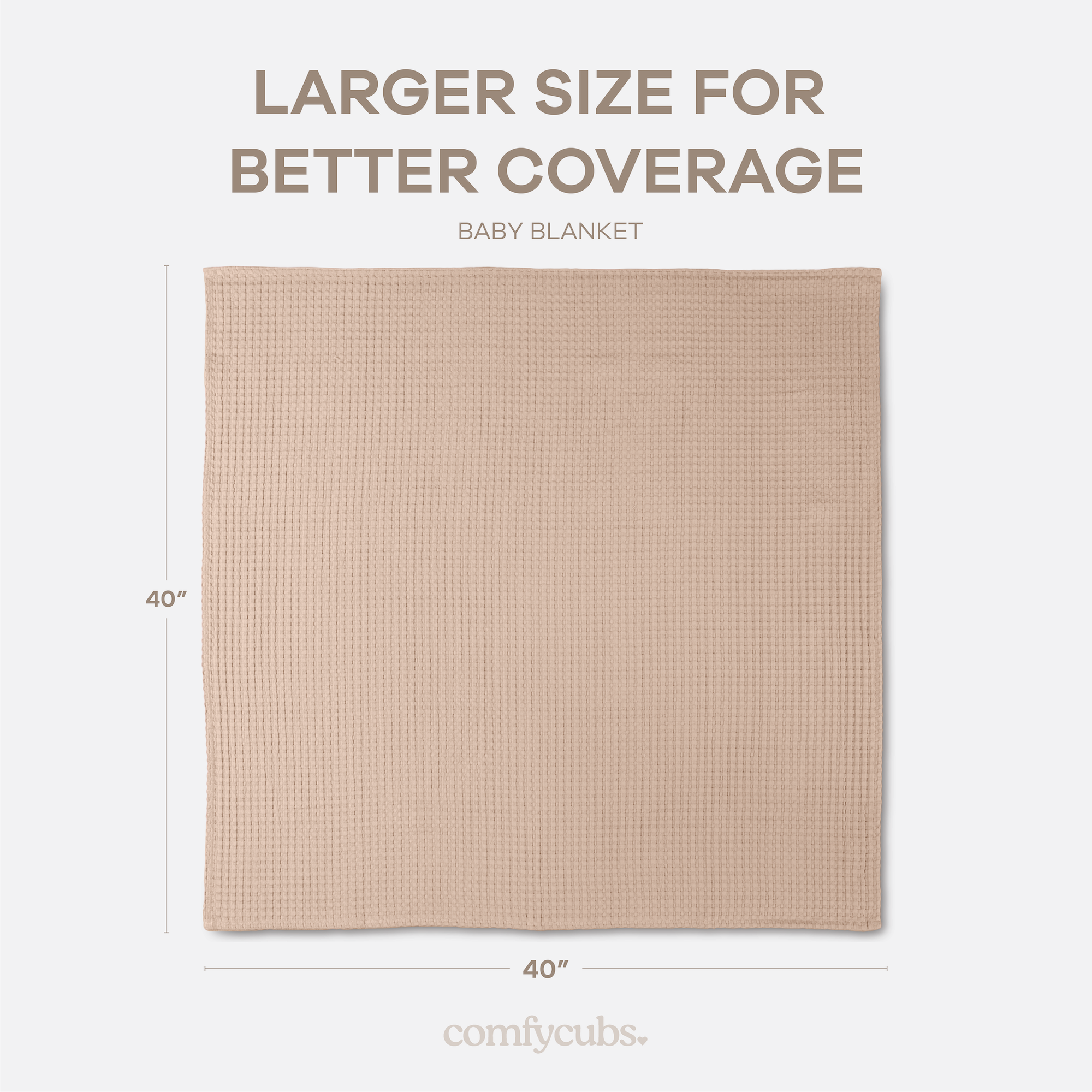 Baby Waffle Blankets in Blush