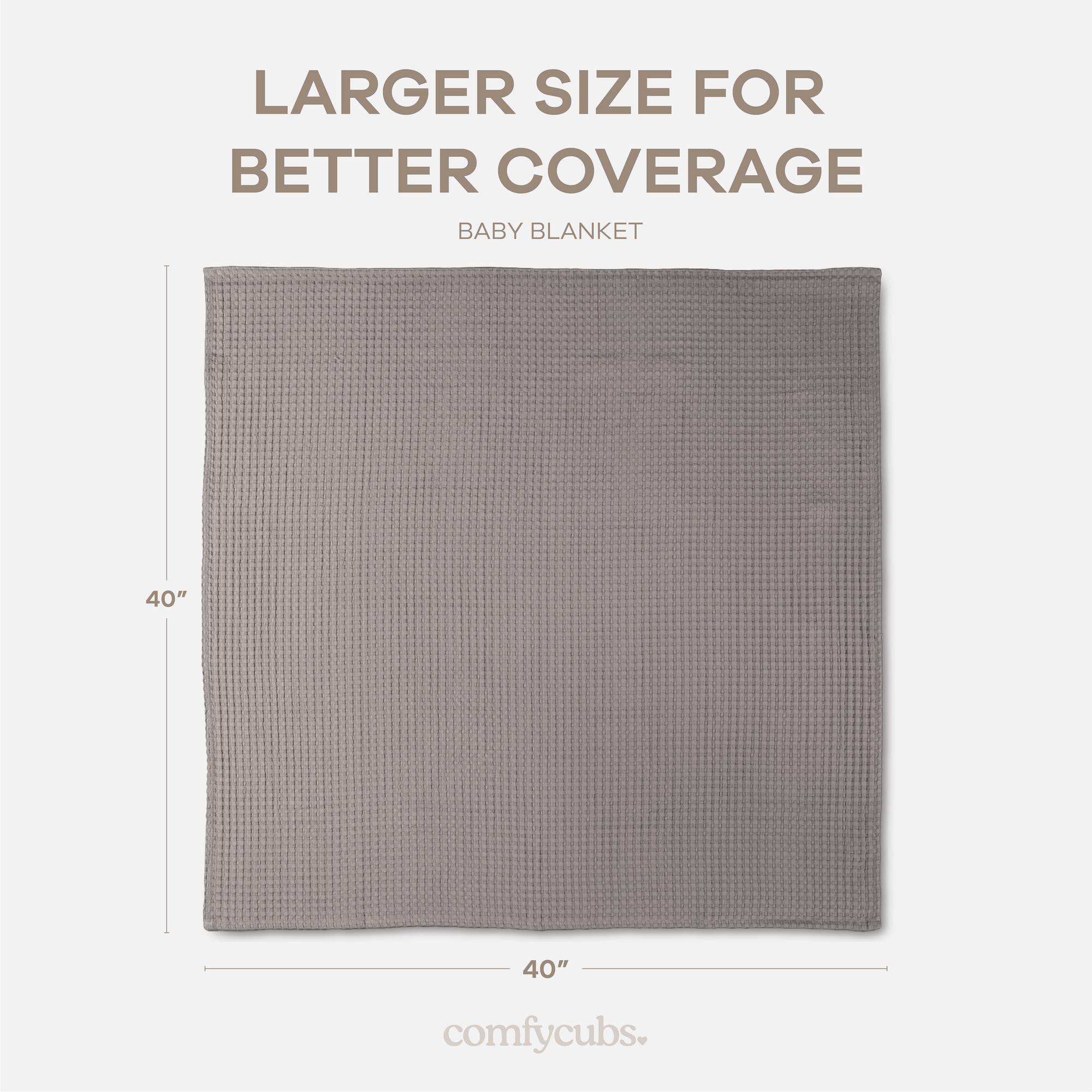 Baby Waffle Blankets in Charcoal