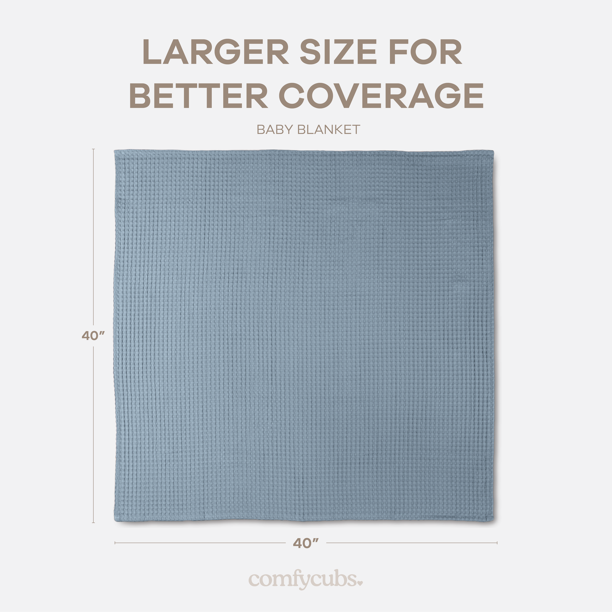 Baby Waffle Blankets in Pacific Blue