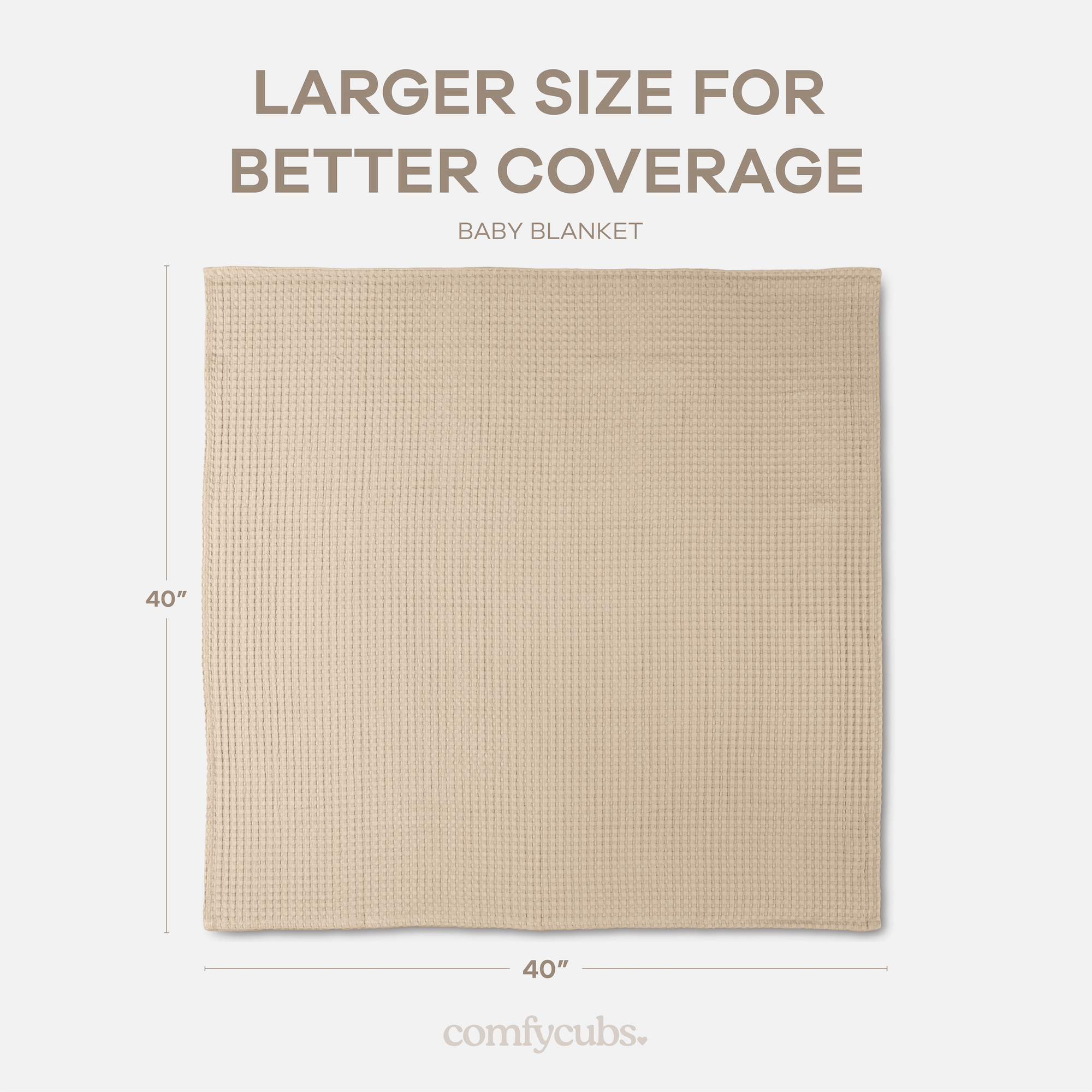 Baby Waffle Blankets in Sand