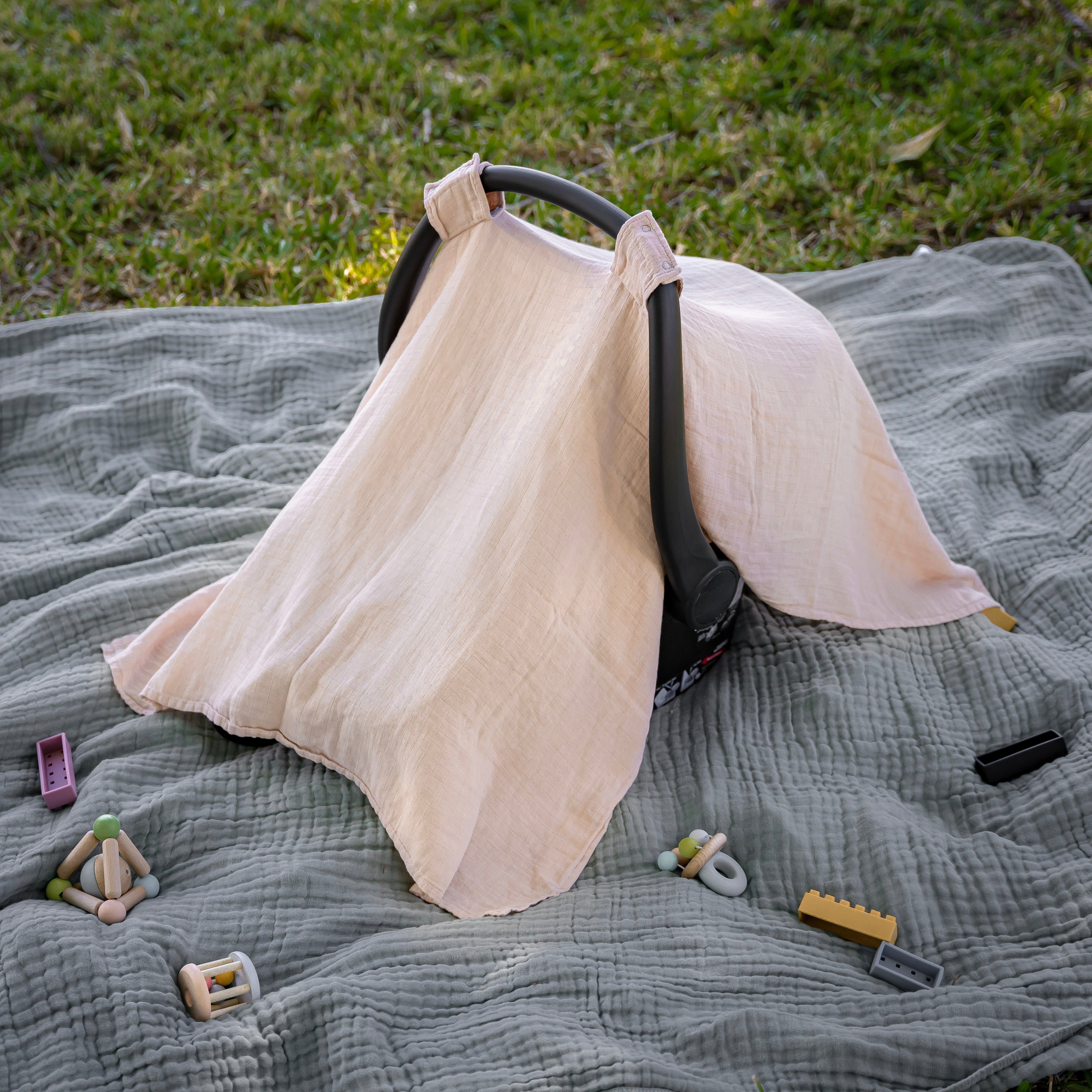 Baby Car Seat Cover in Lace