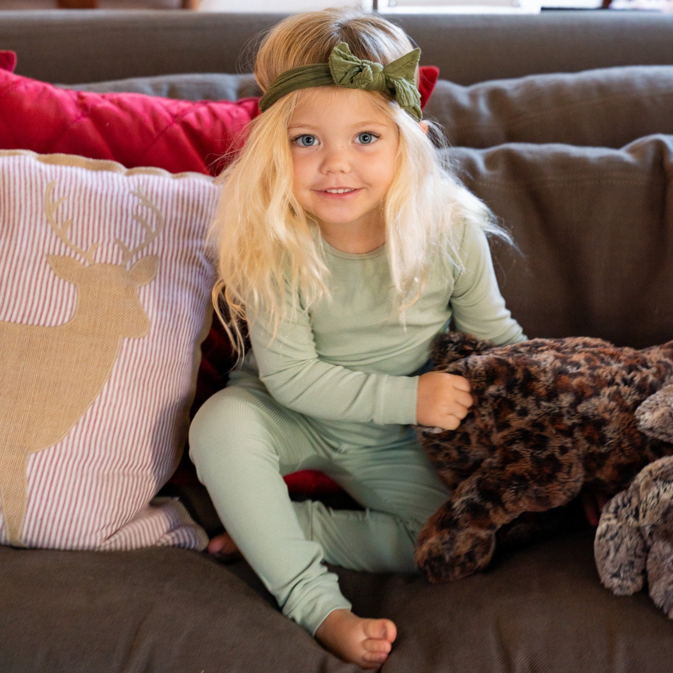 Big Kid Pajama Set - Desert Sage Ribbed