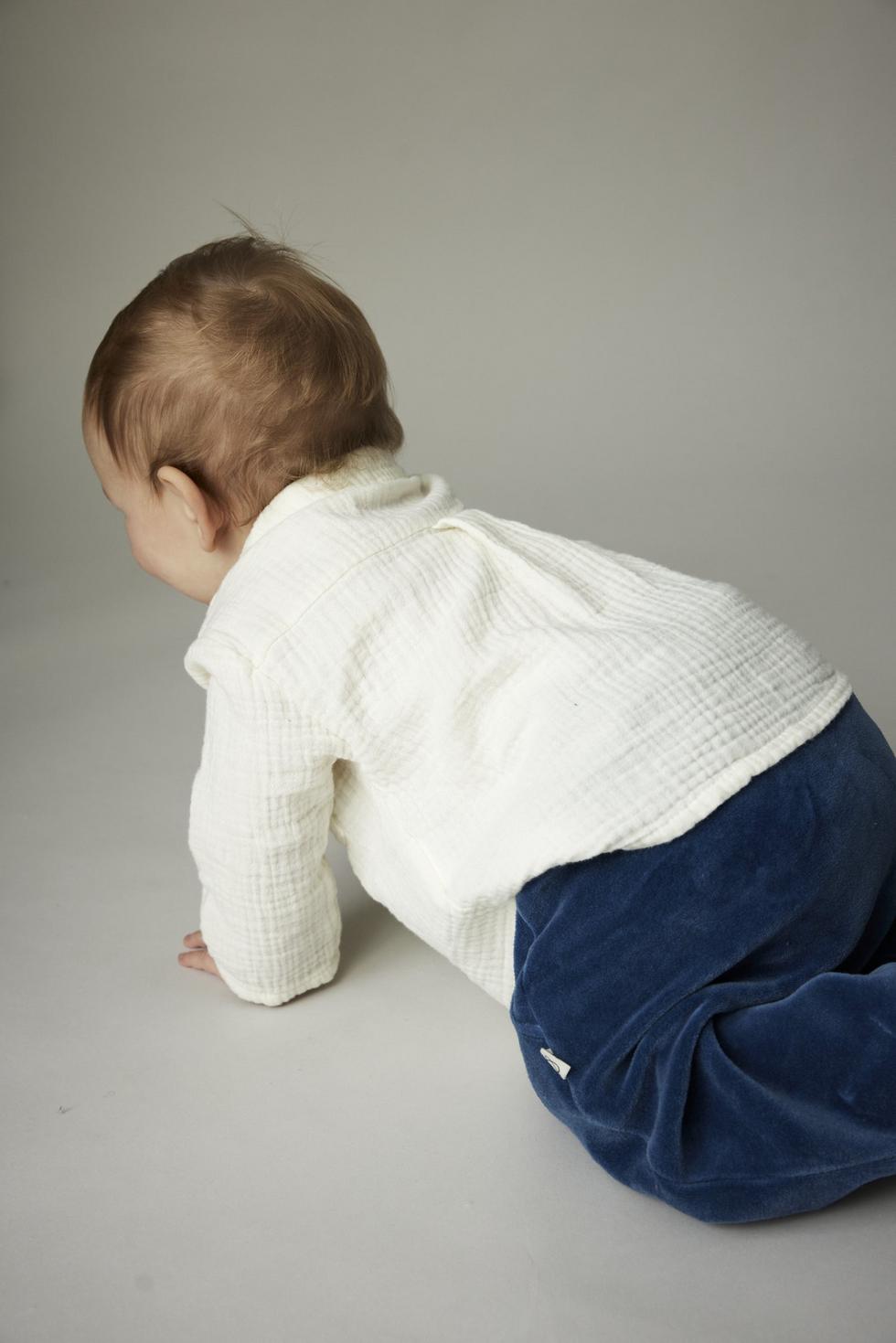 Textured Baby Shirt - Ivory
