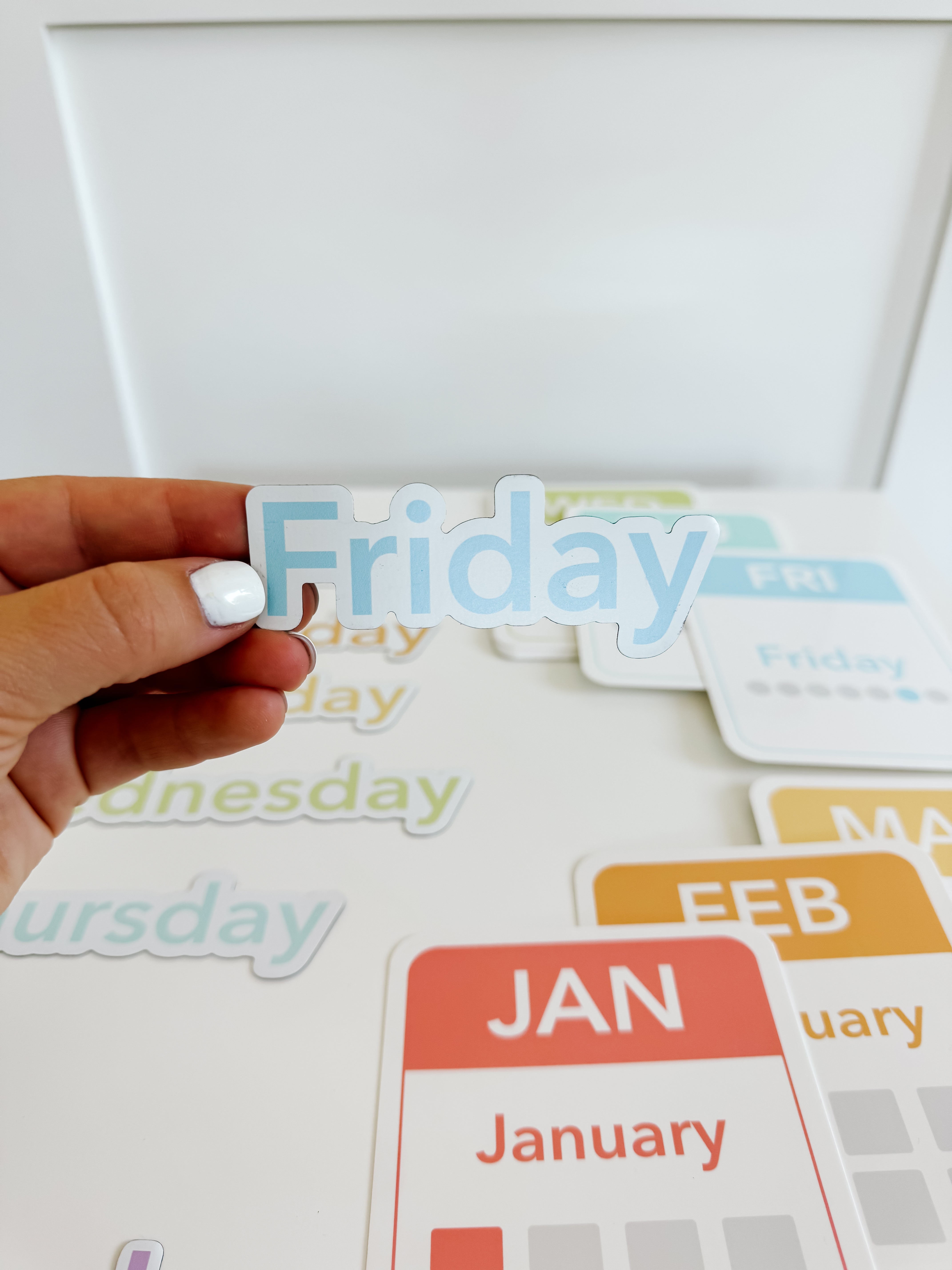 Calendar (Days, Months, Seasons) Flashcards and Magnets