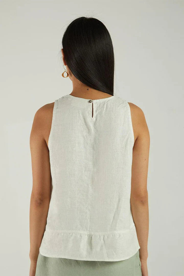 Sunkissed Shoulders Top - Shell Off-White