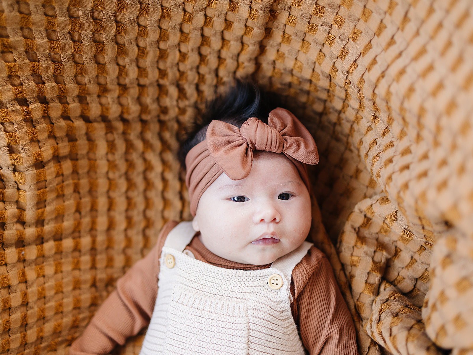 Rust Bamboo Head Wrap Mebie Baby