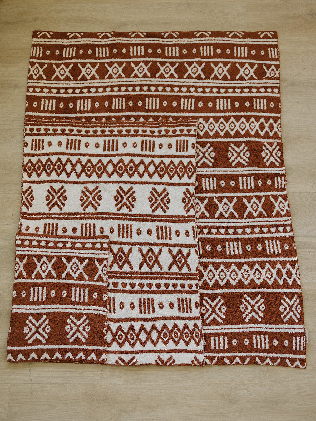 Rust Alpine Plush Blanket Mebie Baby