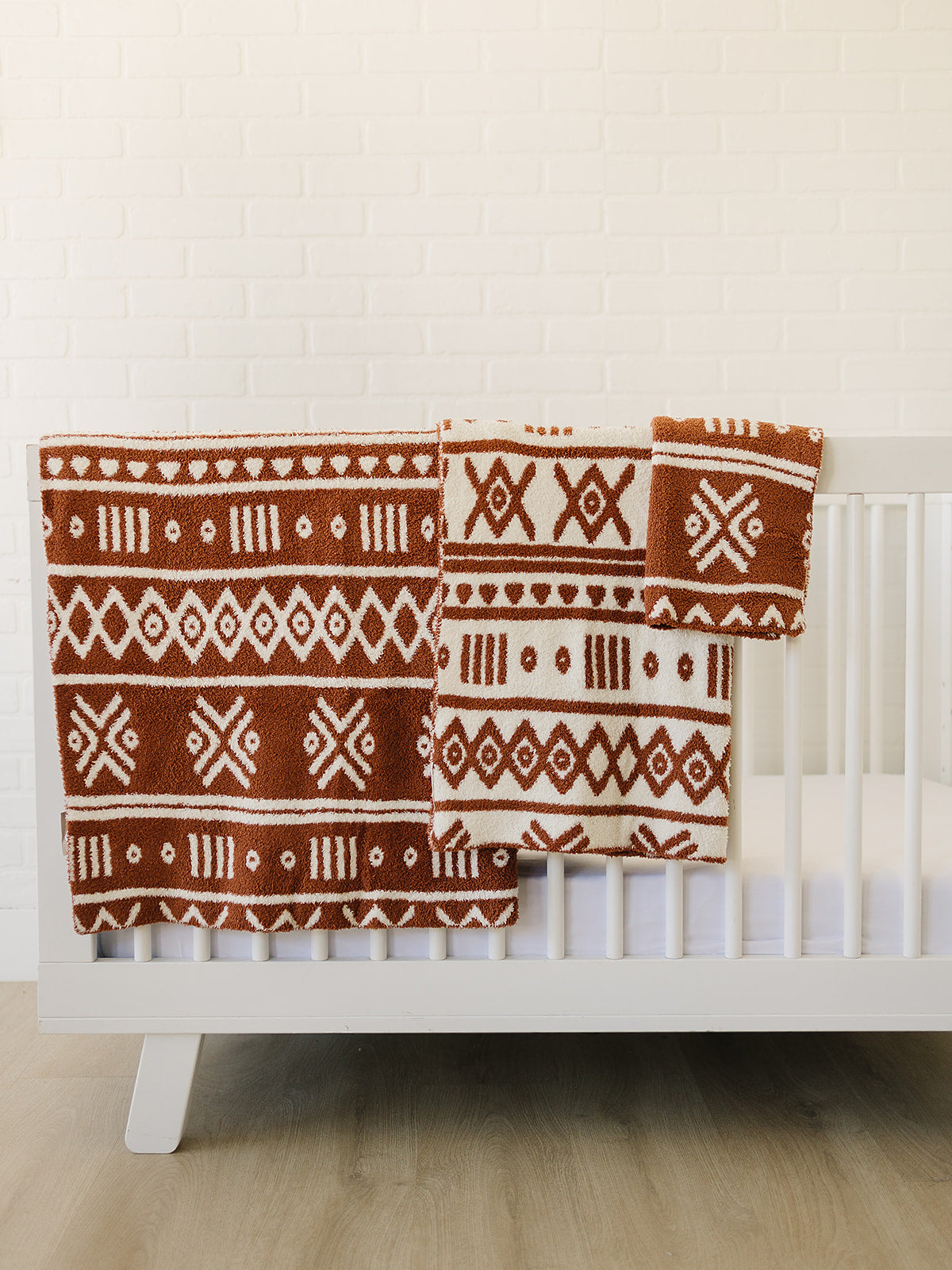 Rust Alpine Plush Blanket Mebie Baby
