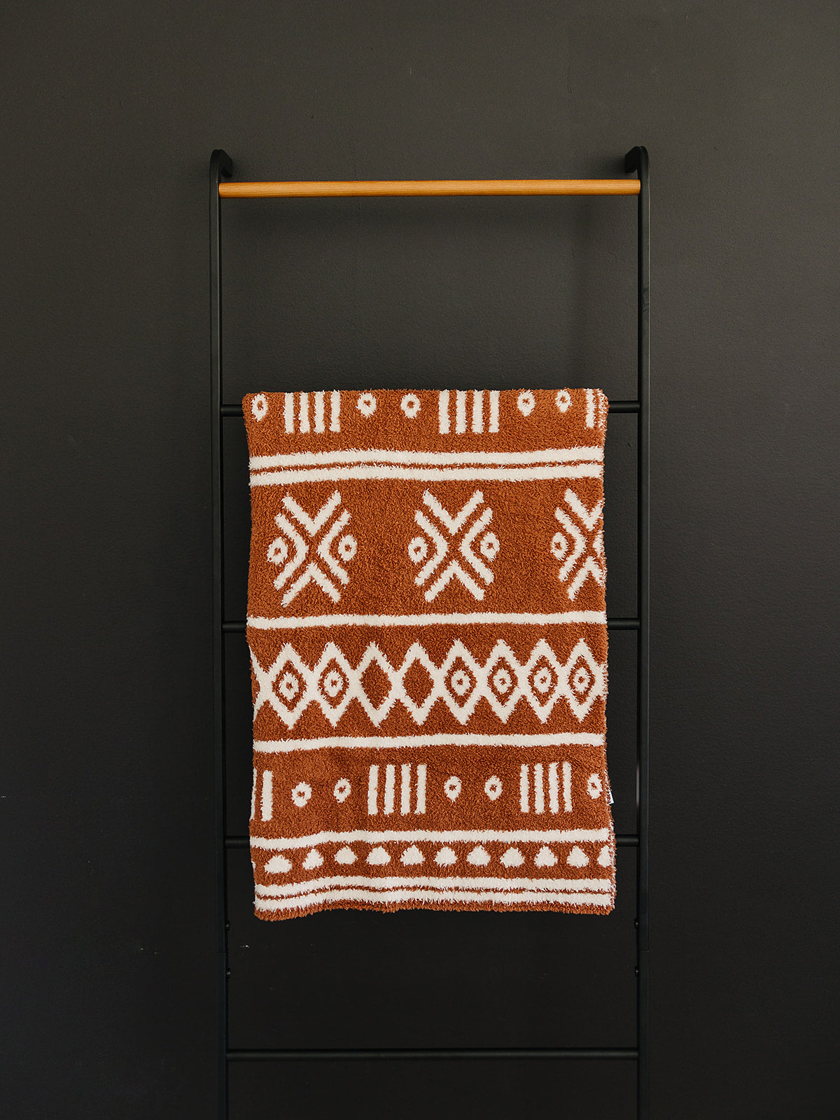 Rust Alpine Plush Blanket Mebie Baby