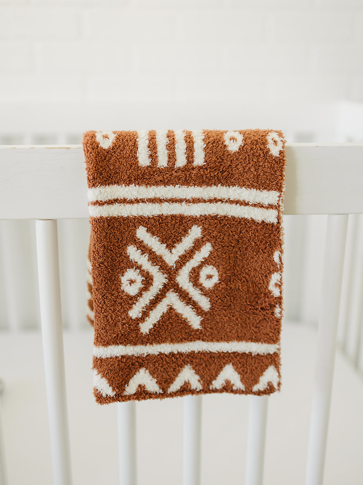 Rust Alpine Plush Blanket Mebie Baby