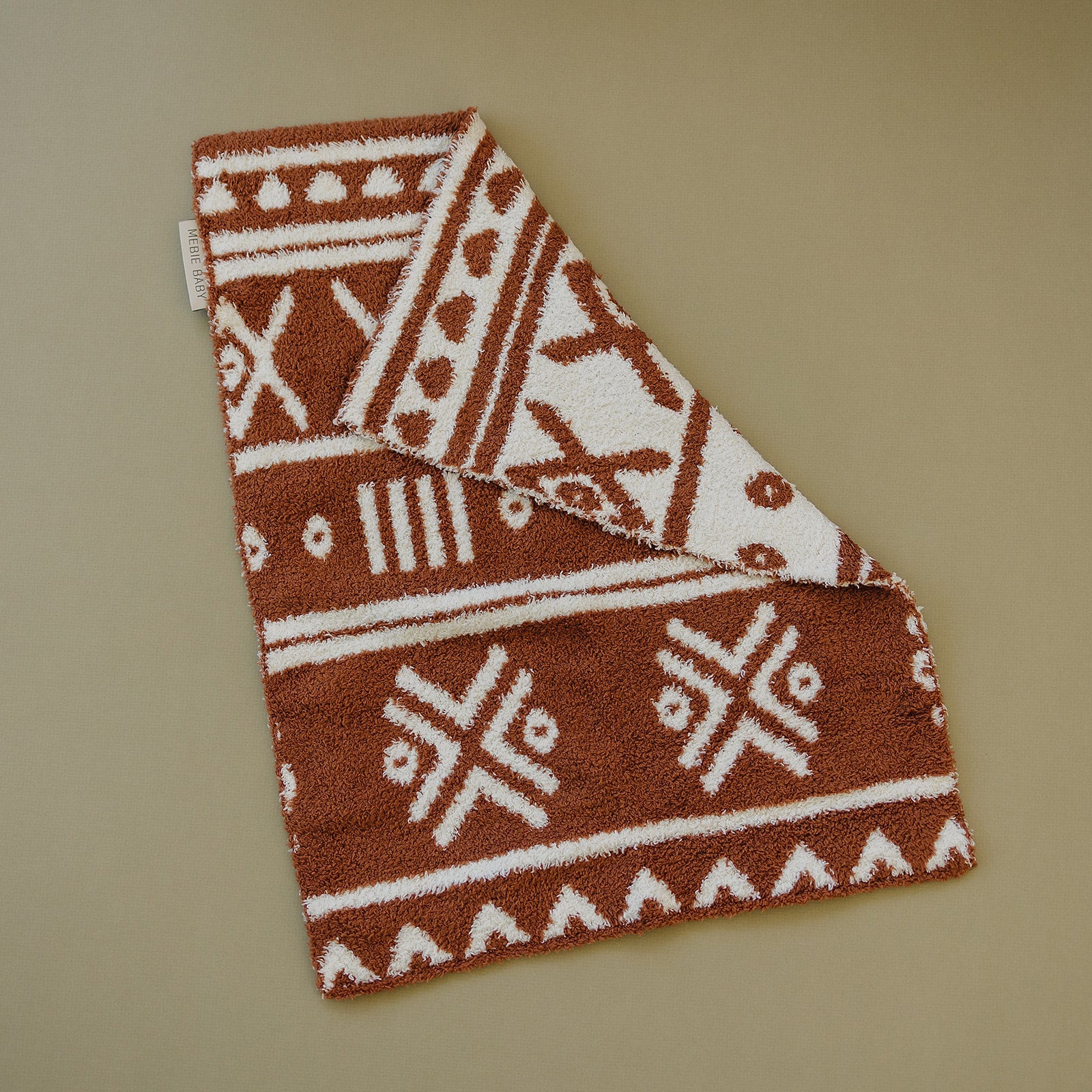Rust Alpine Plush Blanket Mebie Baby