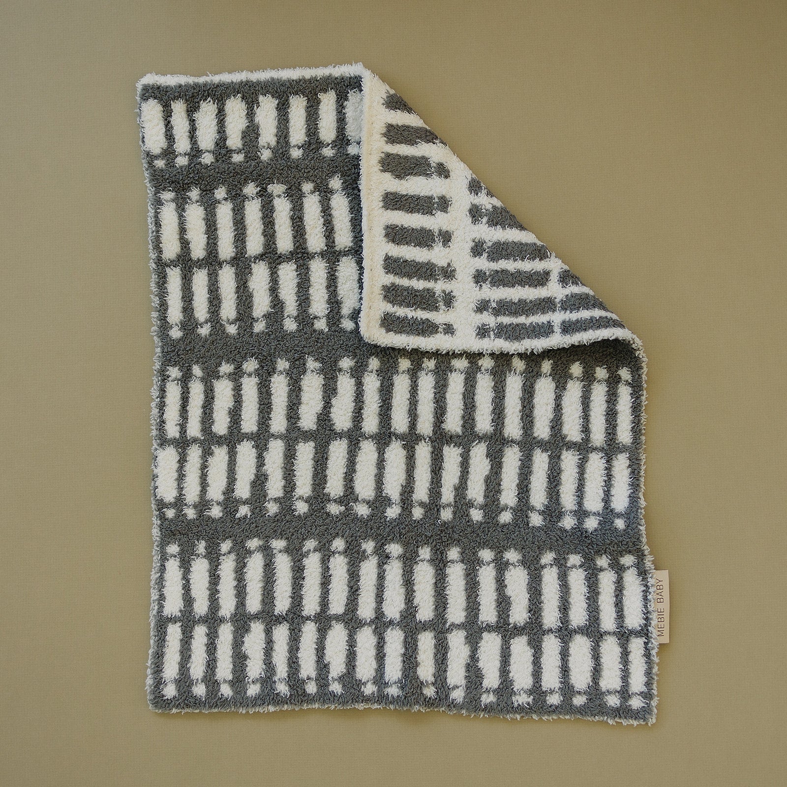 Grey Plush Blanket Mebie Baby