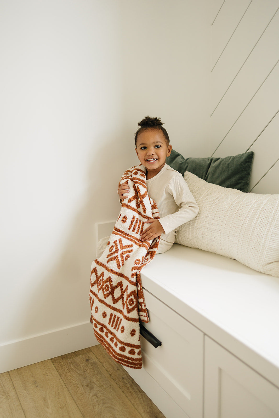 Rust Alpine Plush Blanket Mebie Baby