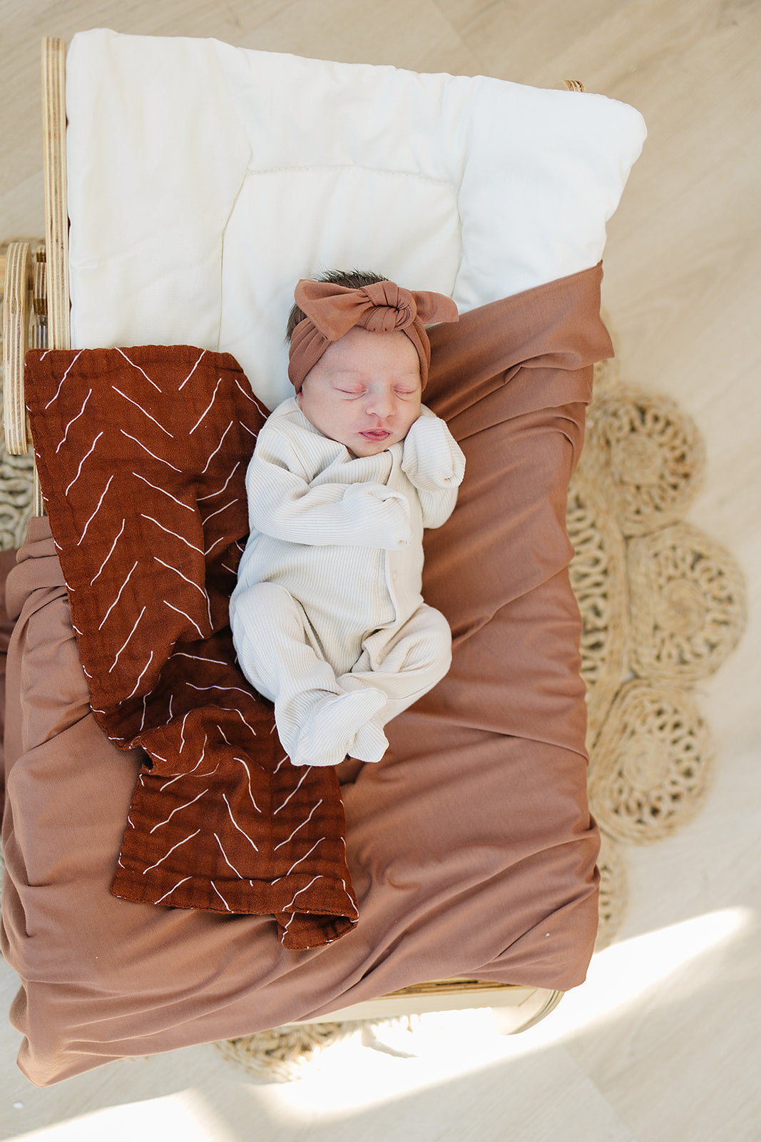 Rust Mudcloth Burp Cloth Mebie Baby
