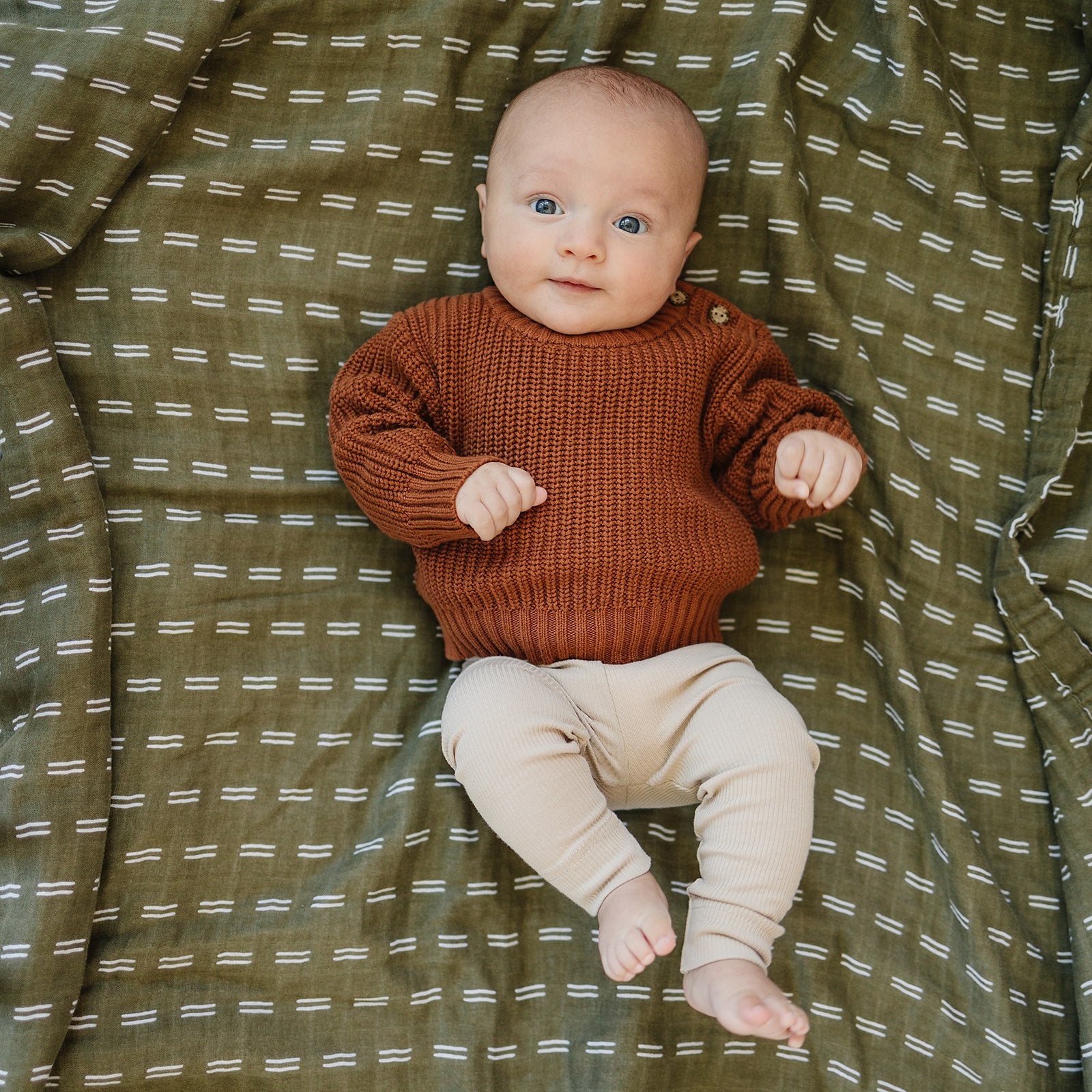 Oatmeal Organic Leggings  Mebie Baby