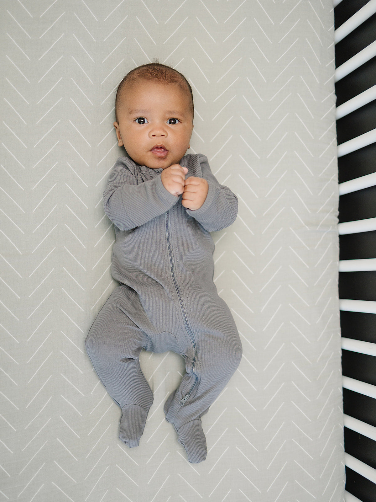 Desert Sage Muslin Crib Sheet Mebie Baby