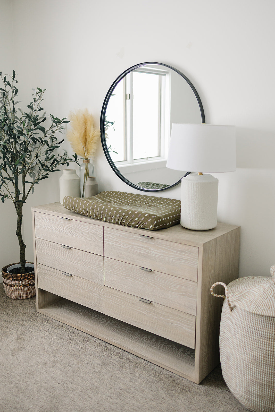 Olive Strokes Muslin Changing Pad Cover Mebie Baby