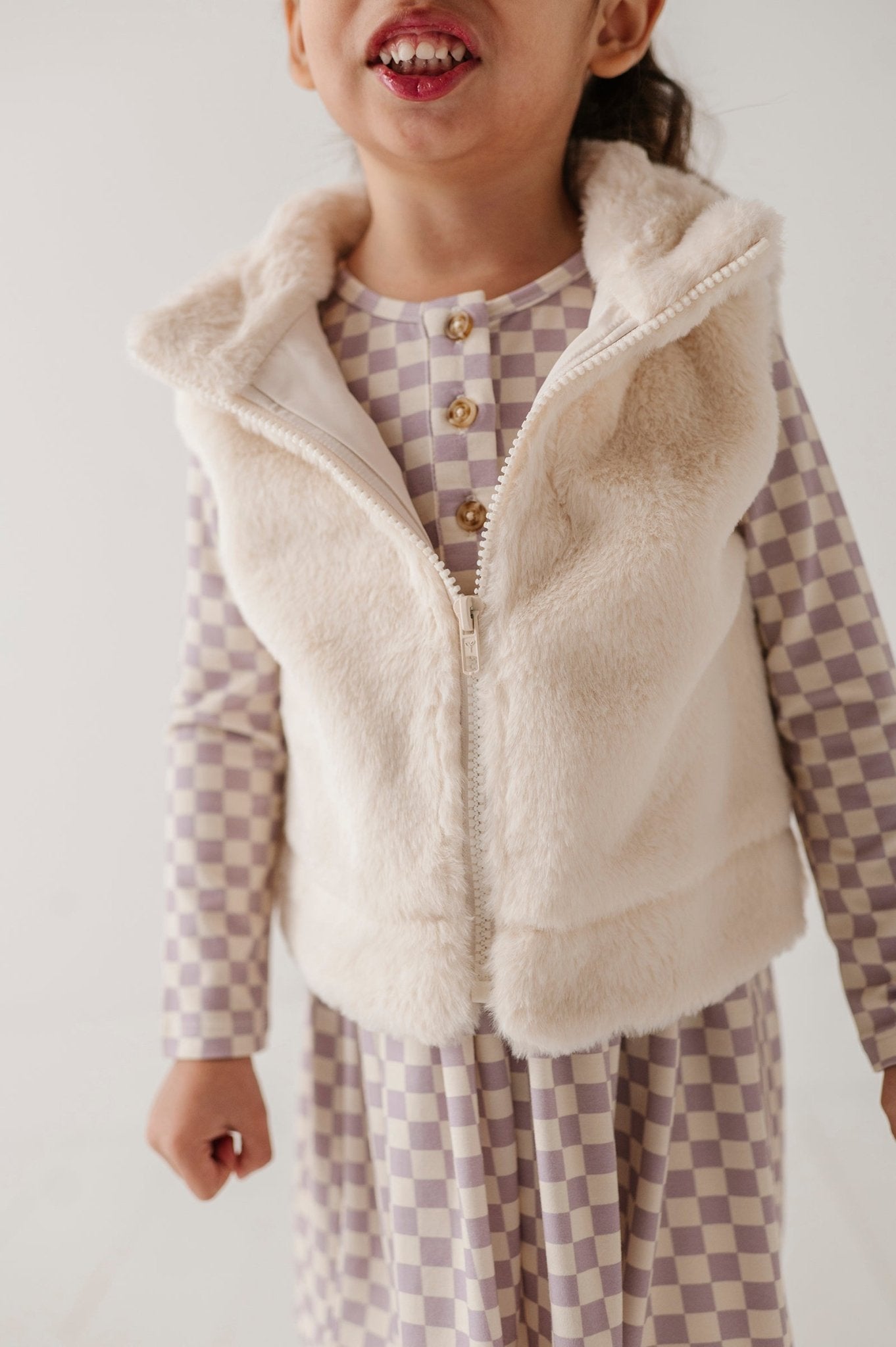Girl's Fur Vest