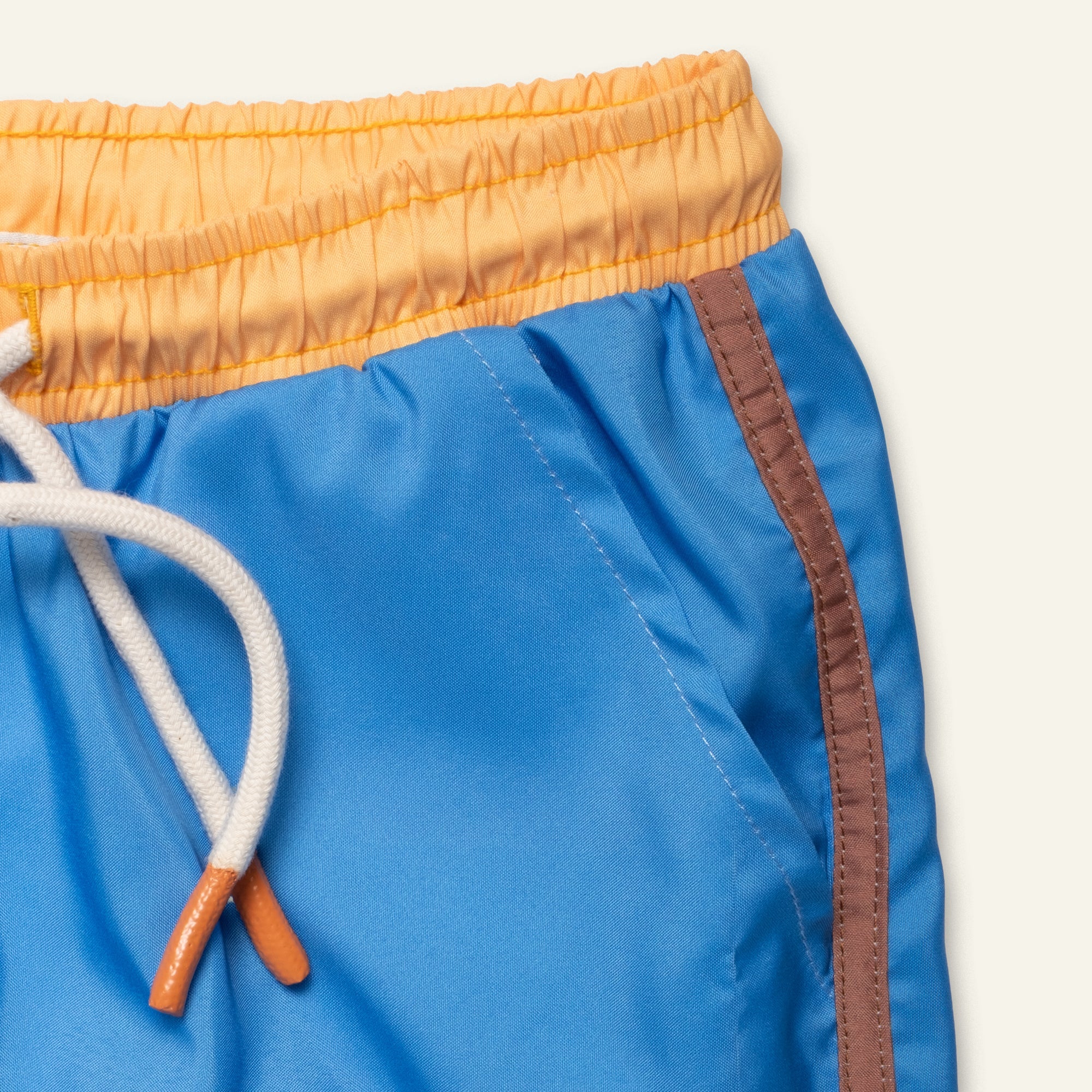 Blue Colorblock Swim Trunk